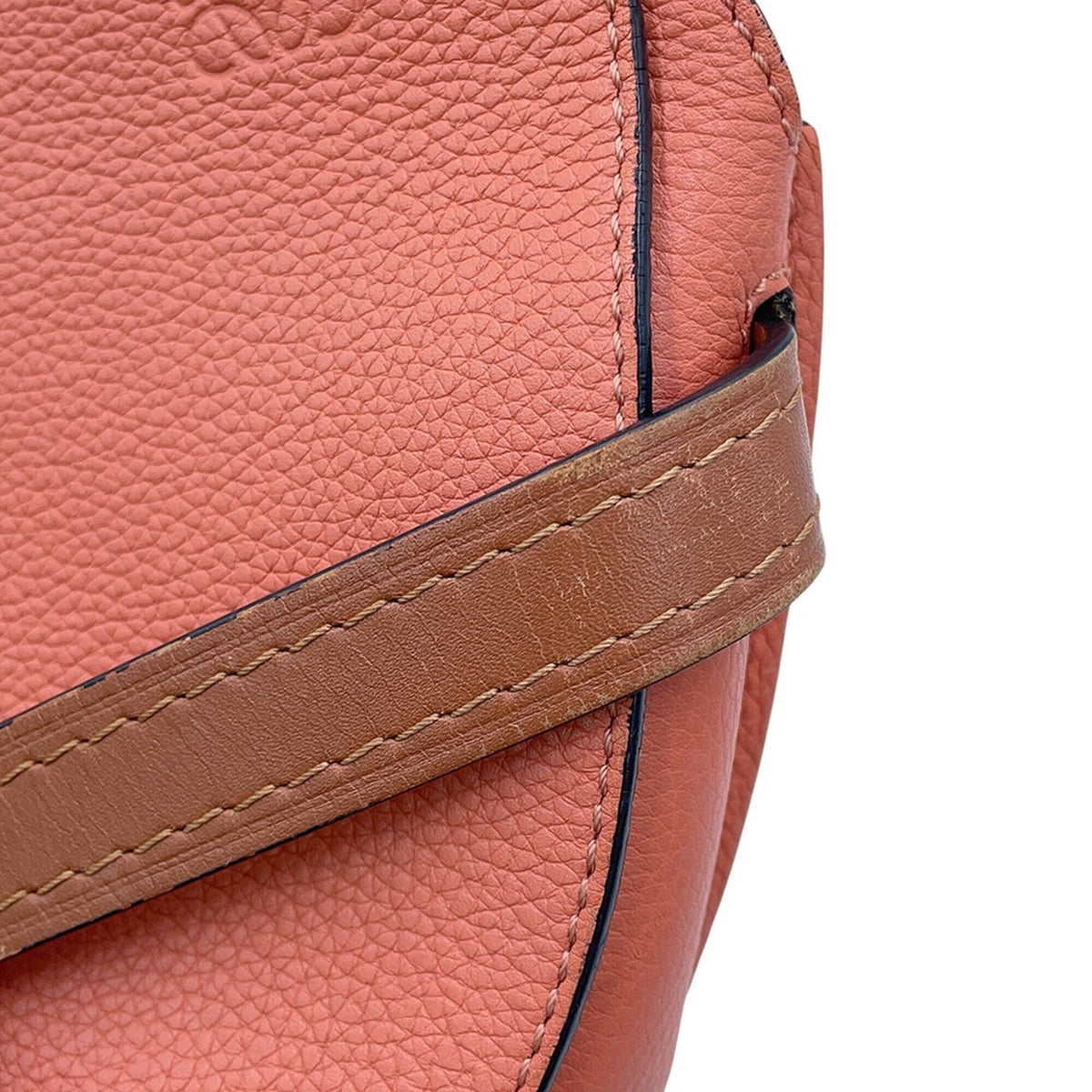 Loewe Brown Pink Leather Shoulder Bag (Pre-Owned)