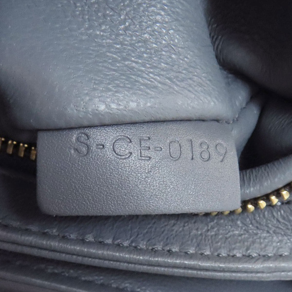 Celine Gray Leather Shoulder Bag (Pre-Owned)