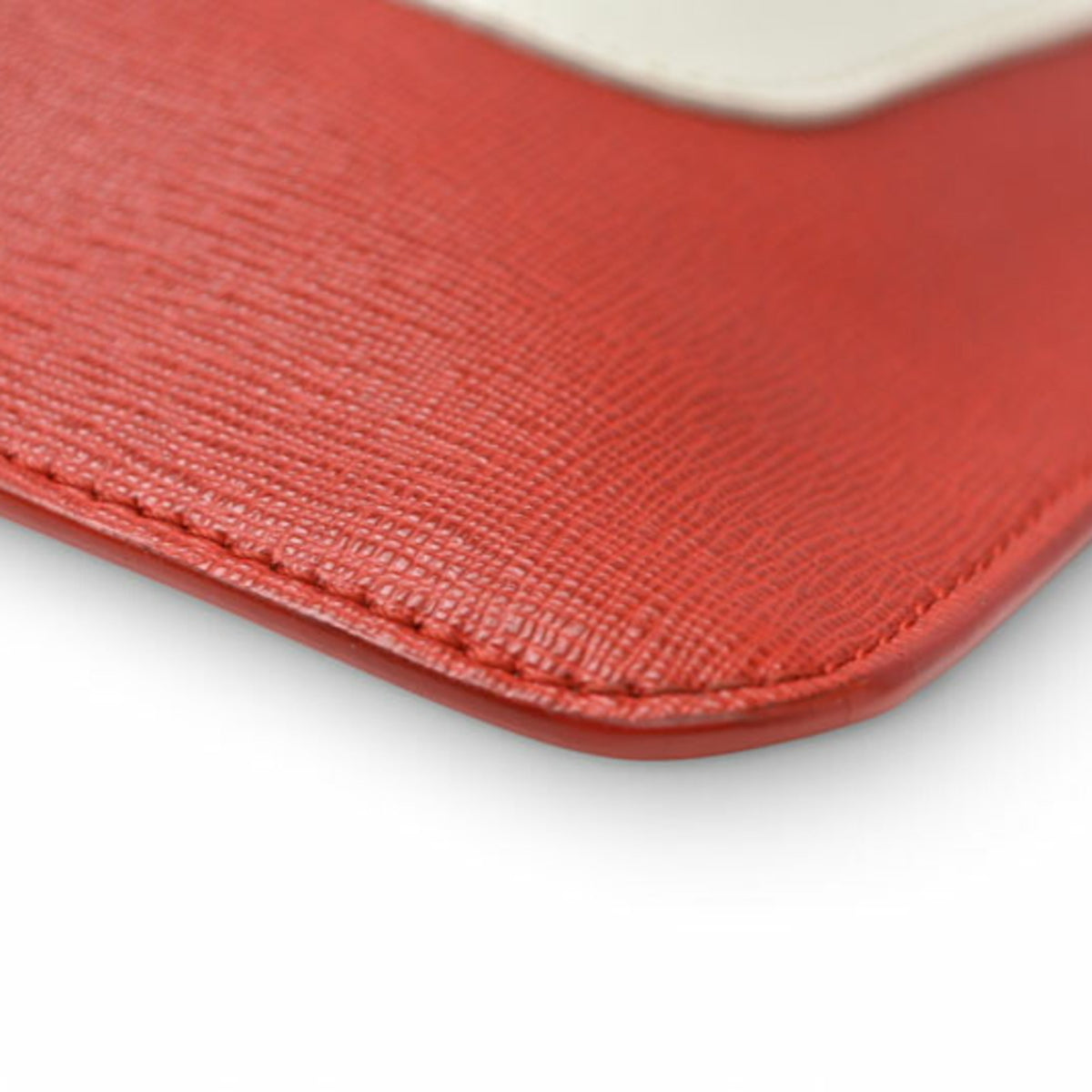 Fendi Black Red Color Canvas Clutch Bag (Pre-Owned)