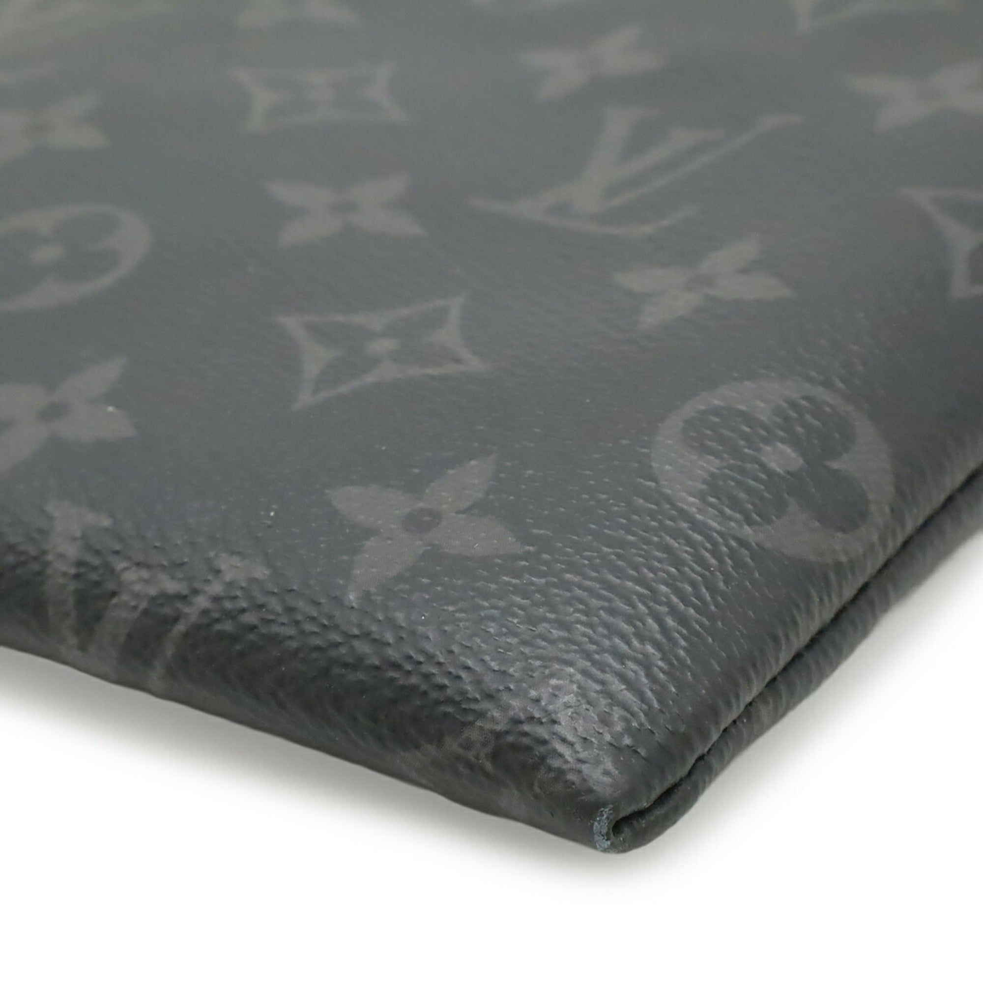 Louis Vuitton Monogram Eclipse Black Gray Monogram Eclipse Clutch Bag (Pre-Owned)