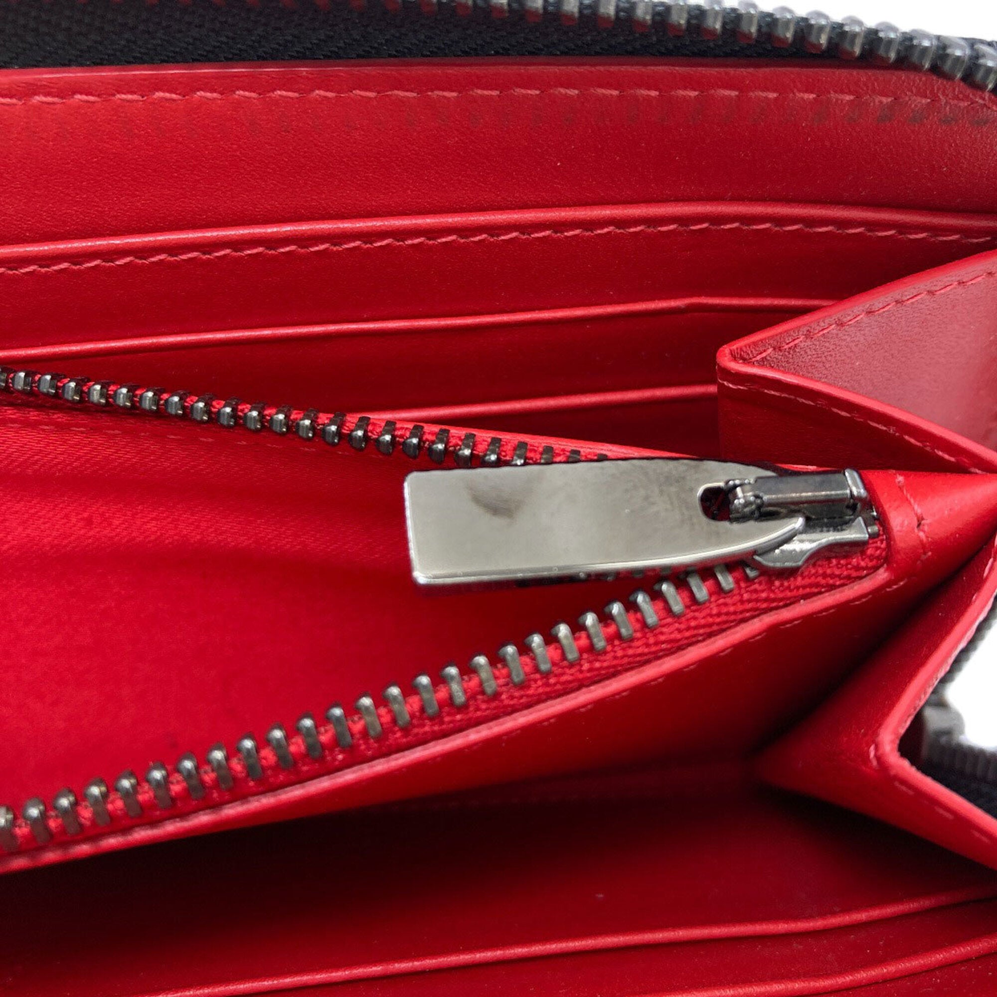 Christian Louboutin Black Leather Long Wallet (Bi-Fold) (Pre-Owned)