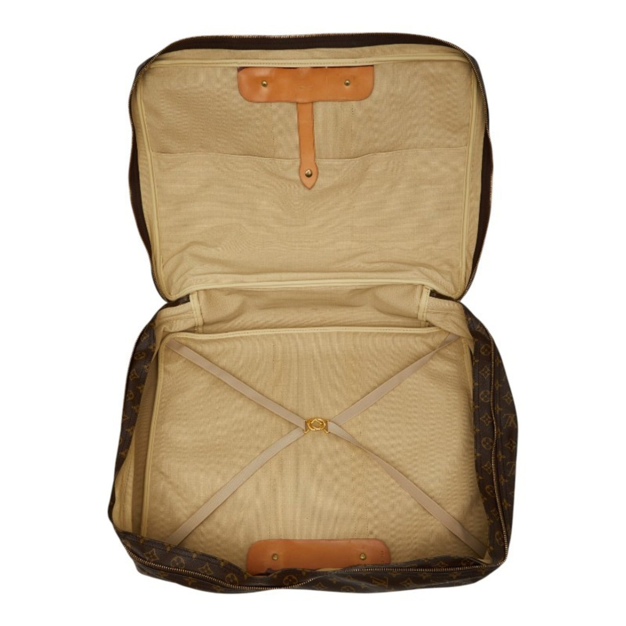 Louis Vuitton Brown Pvc Leather Boston Bag (Pre-Owned)
