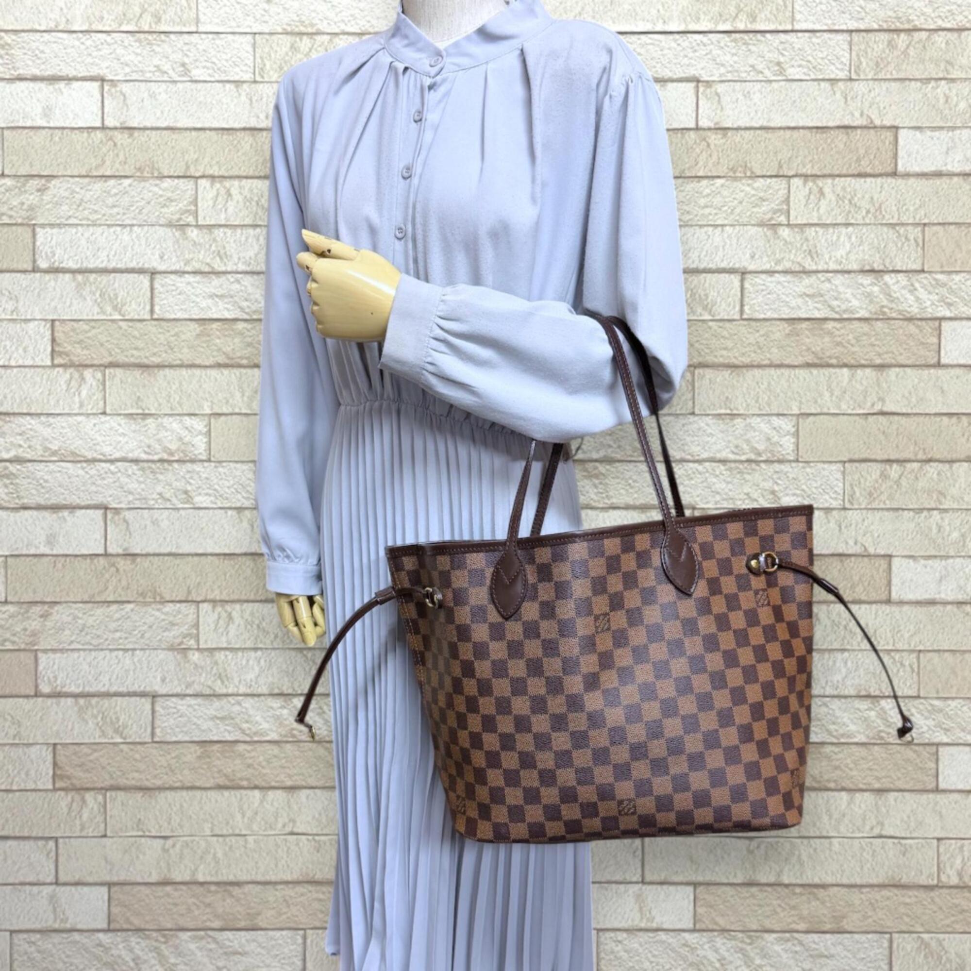 Louis Vuitton Damier Brown Damier Canvas Tote Bag (Pre-Owned)