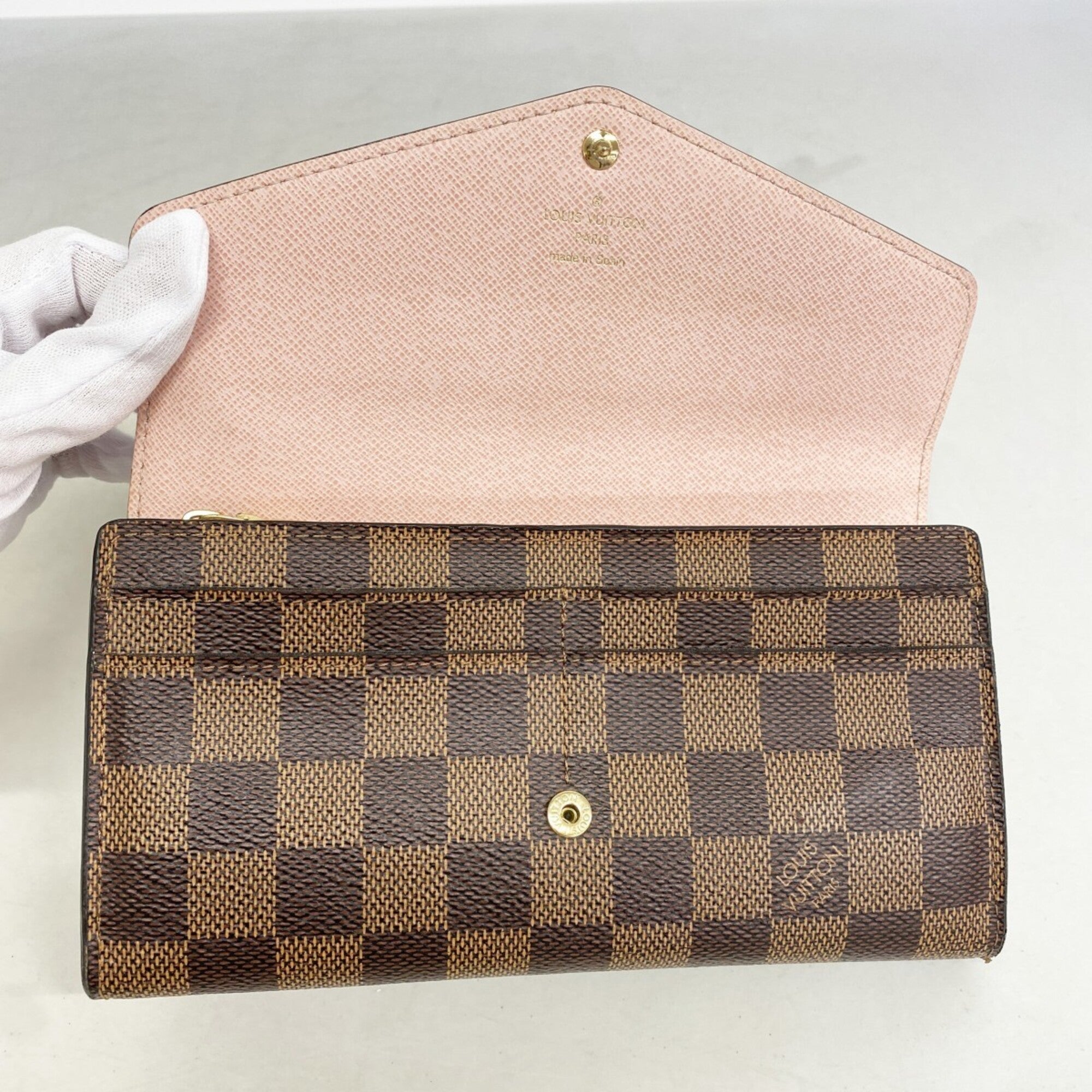 Louis Vuitton Ebene Rose Ballerine Long Wallet (Bi-Fold) (Pre-Owned)