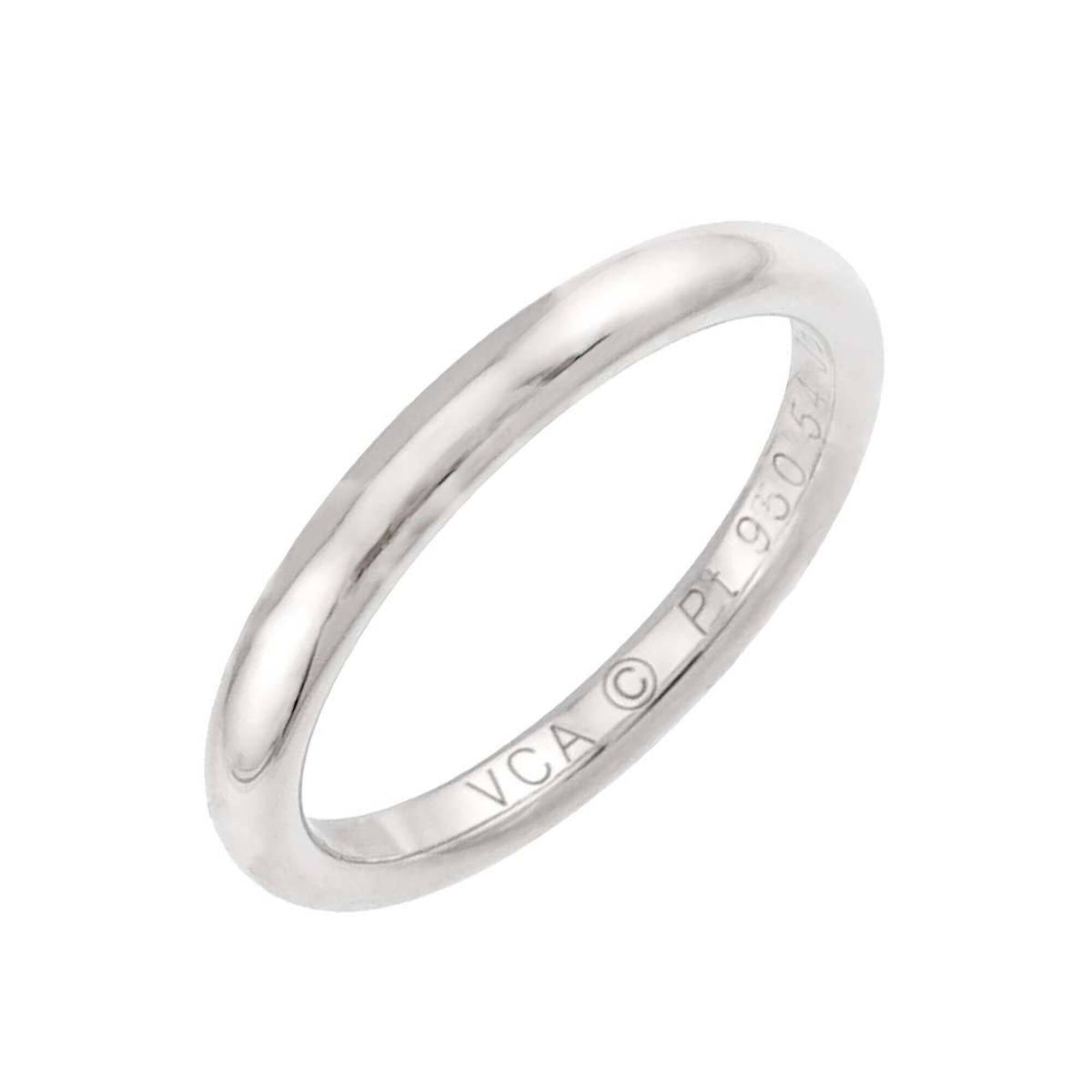 Van Cleef & Arpels Platinum 950 Band Ring (Pre-Owned)