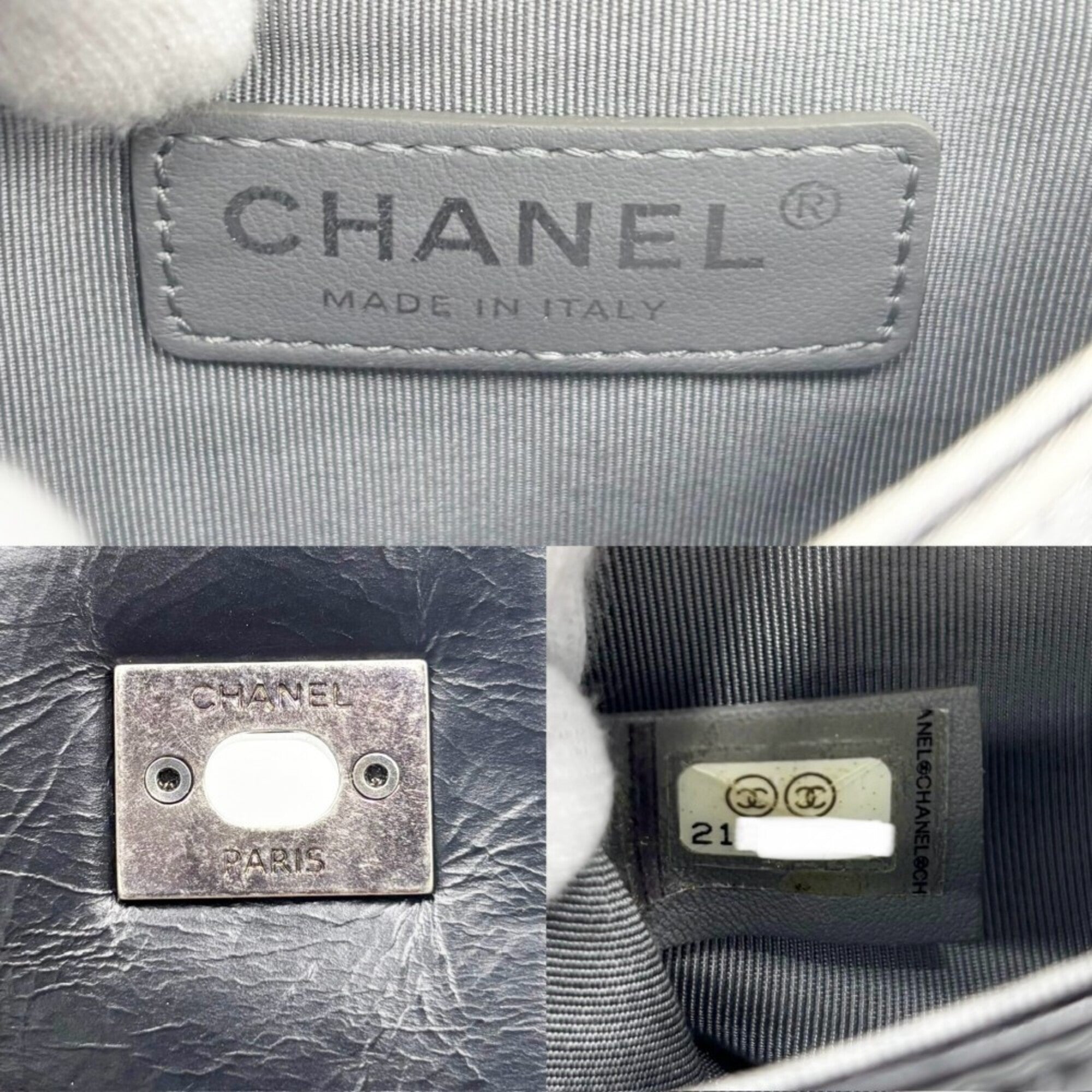 Chanel Black Leather Shoulder Bag (Pre-Owned)
