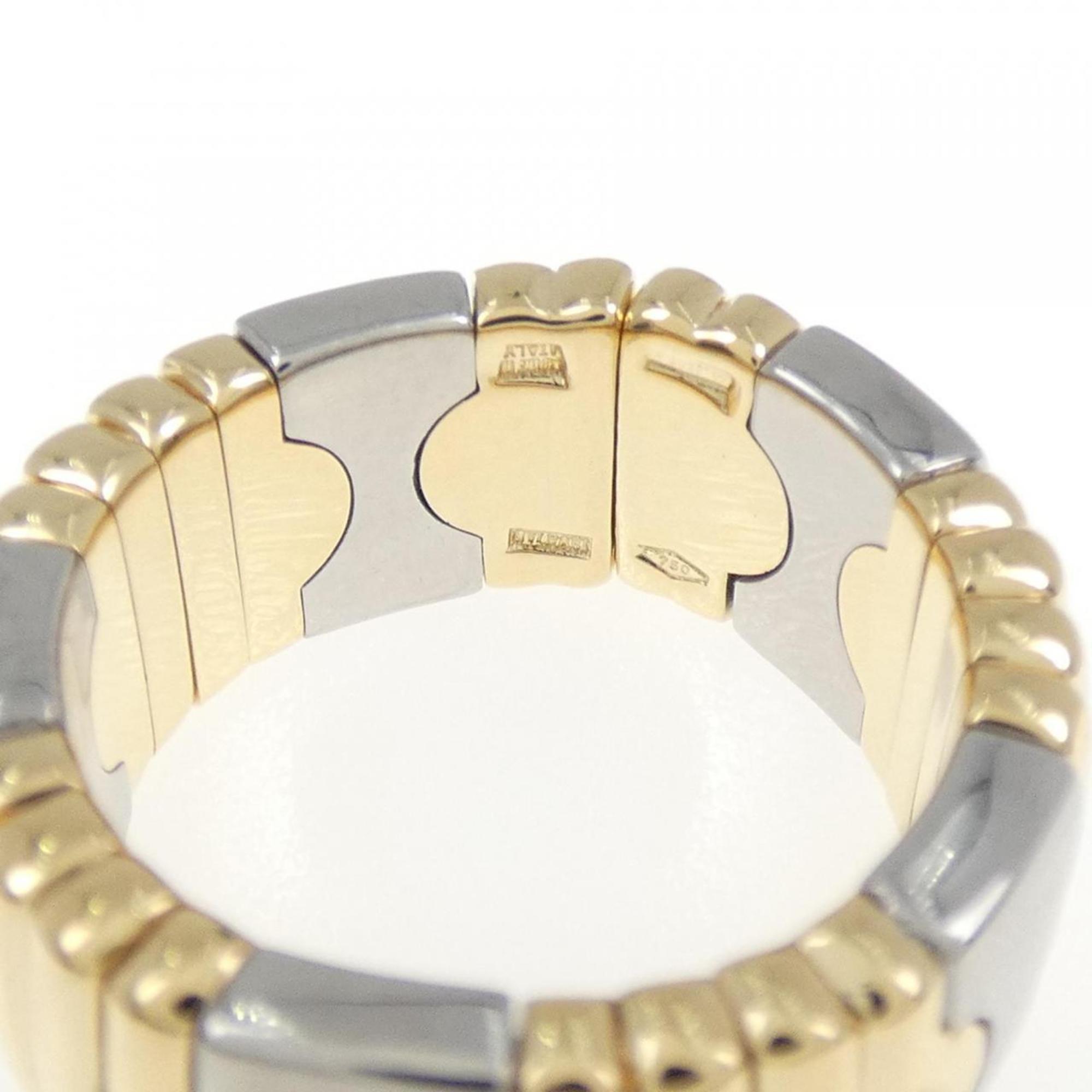 Bvlgari Yellow Stainless Steel Band Ring (Pre-Owned)