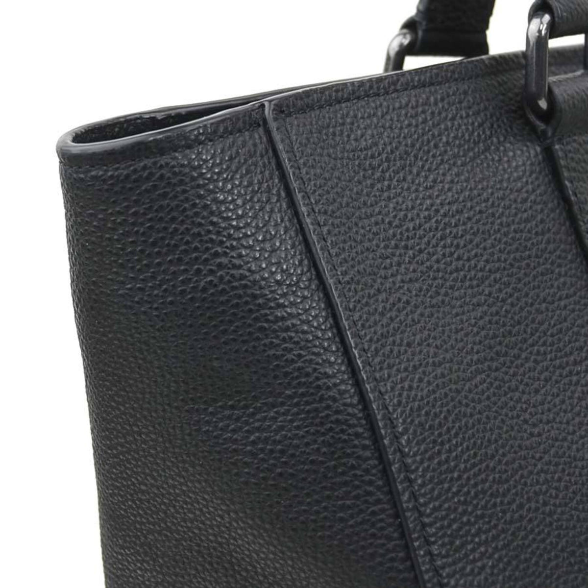 Coach Black Leather Shoulder Bag (Pre-Owned)