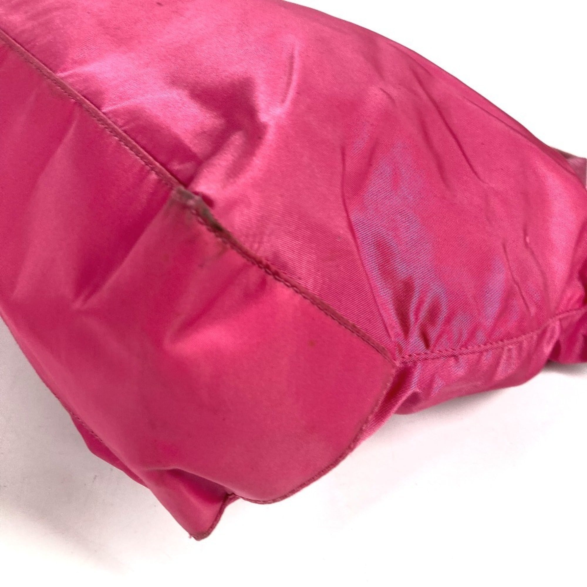 Prada Pink Nylon Handbag Shoulder Bag Tote Bag (Pre-Owned)