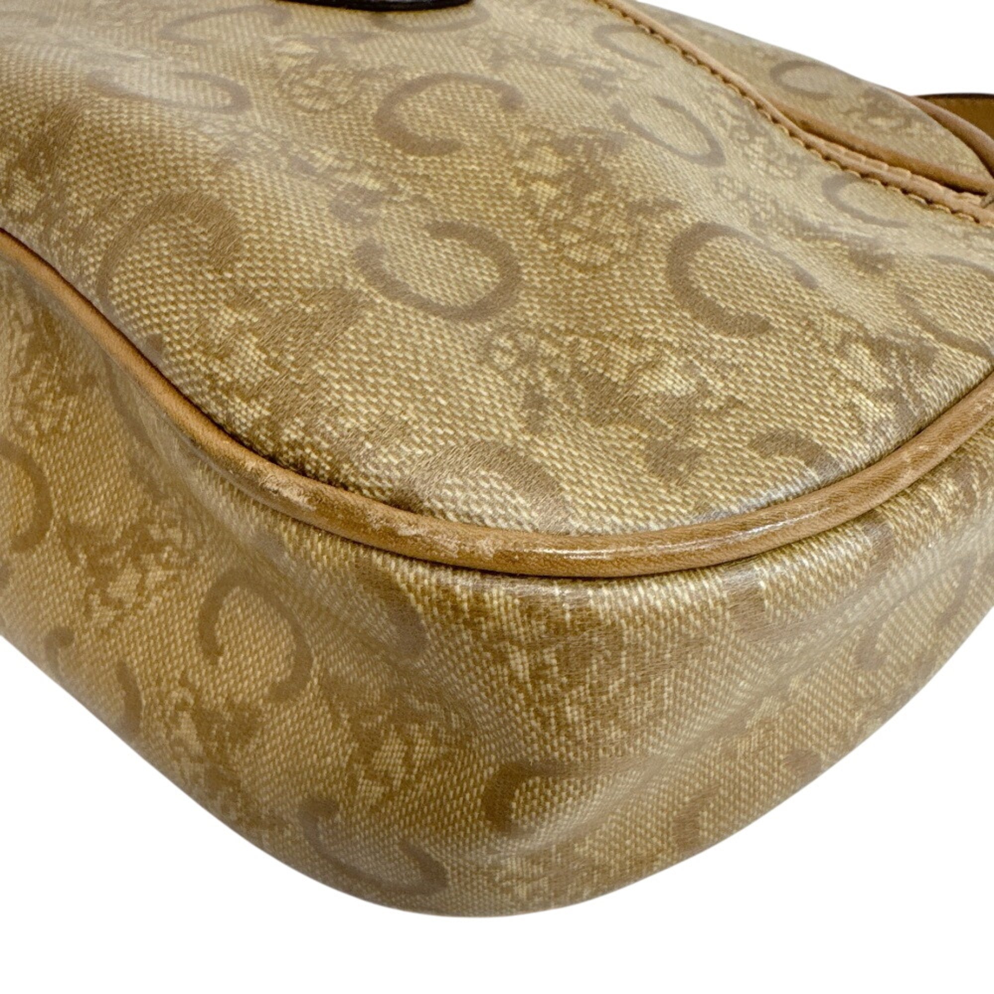 Celine Brown Pvc Leather Pochette Shoulder Bag (Pre-Owned)