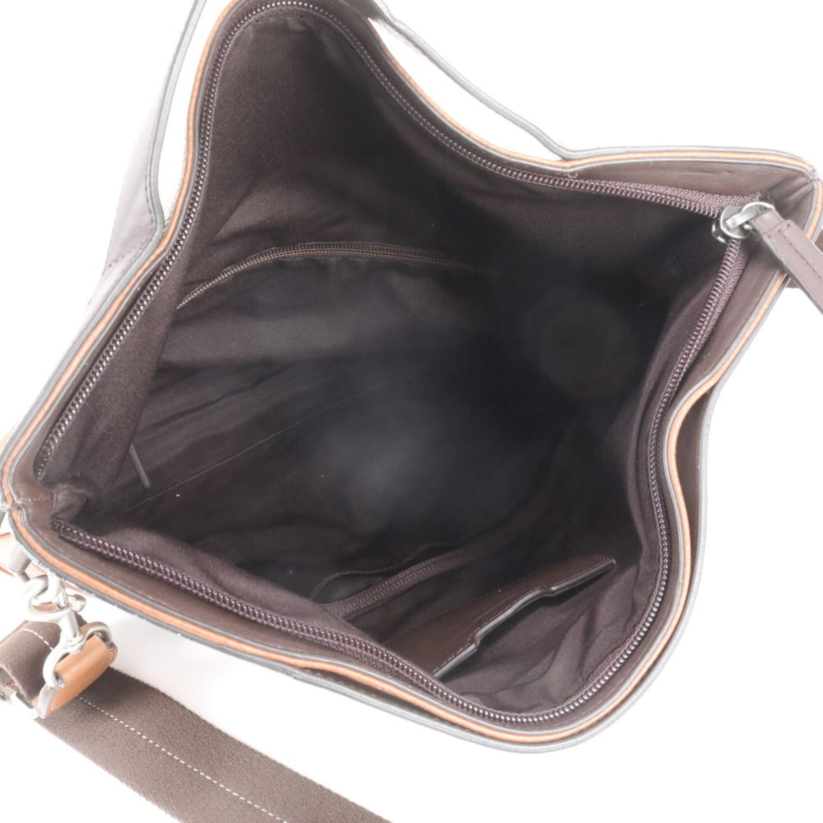 Coach Brown Leather Messenger Bag Shoulder Bag Tote Bag (Pre-Owned)