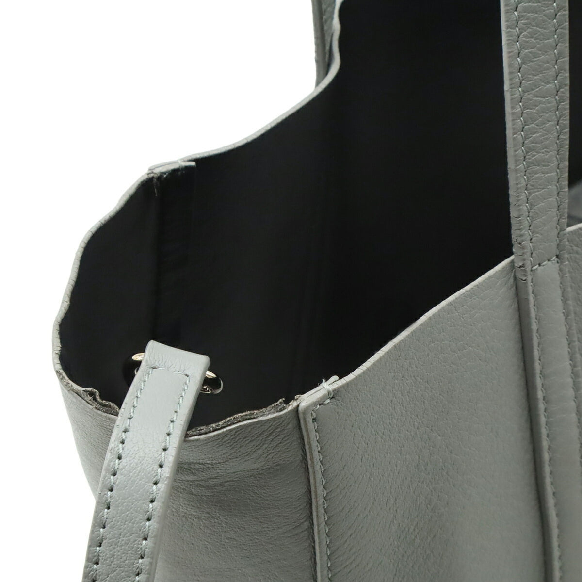 Balenciaga Gray Leather Shoulder Bag Tote Bag (Pre-Owned)