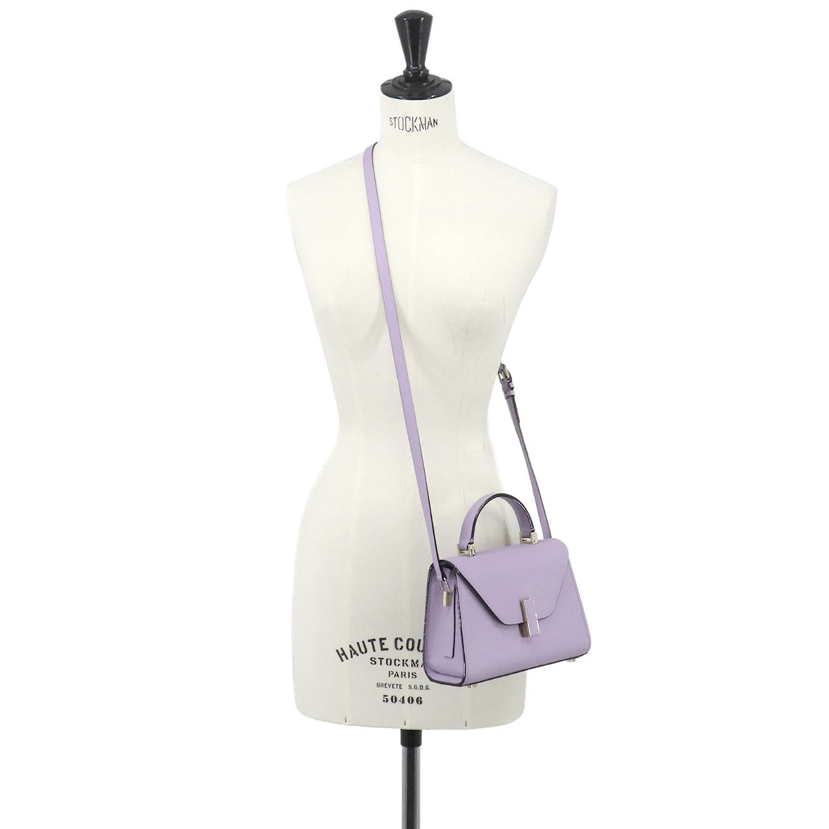 Valextra Purple Leather Handbag (Pre-Owned)