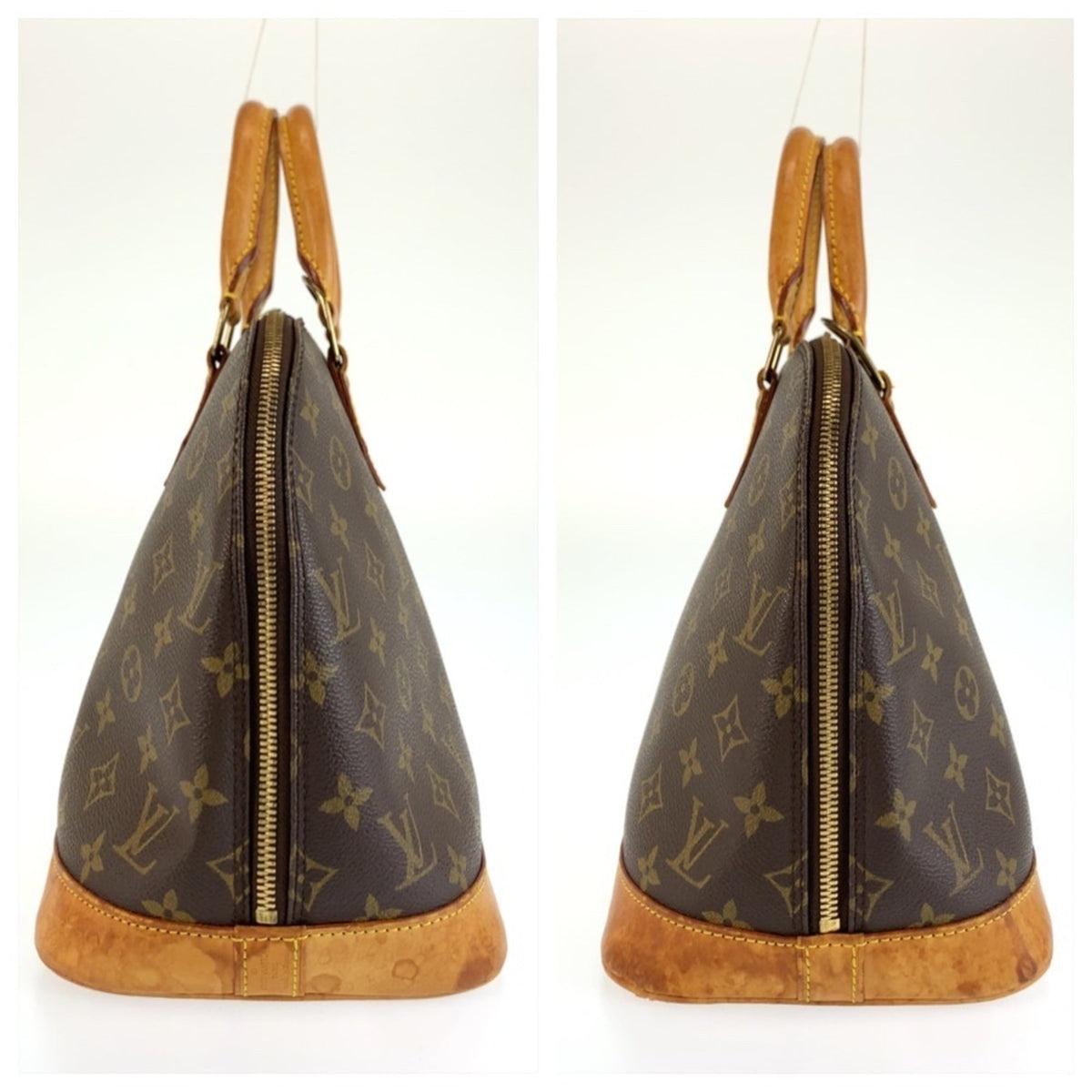 Louis Vuitton Monogram Brown Pvc Leather Handbag (Pre-Owned)