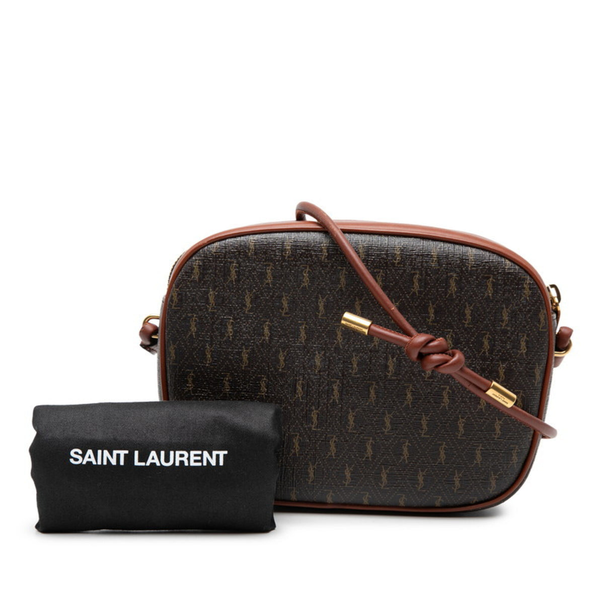 Saint Laurent Brown Pvc Leather Shoulder Bag (Pre-Owned)