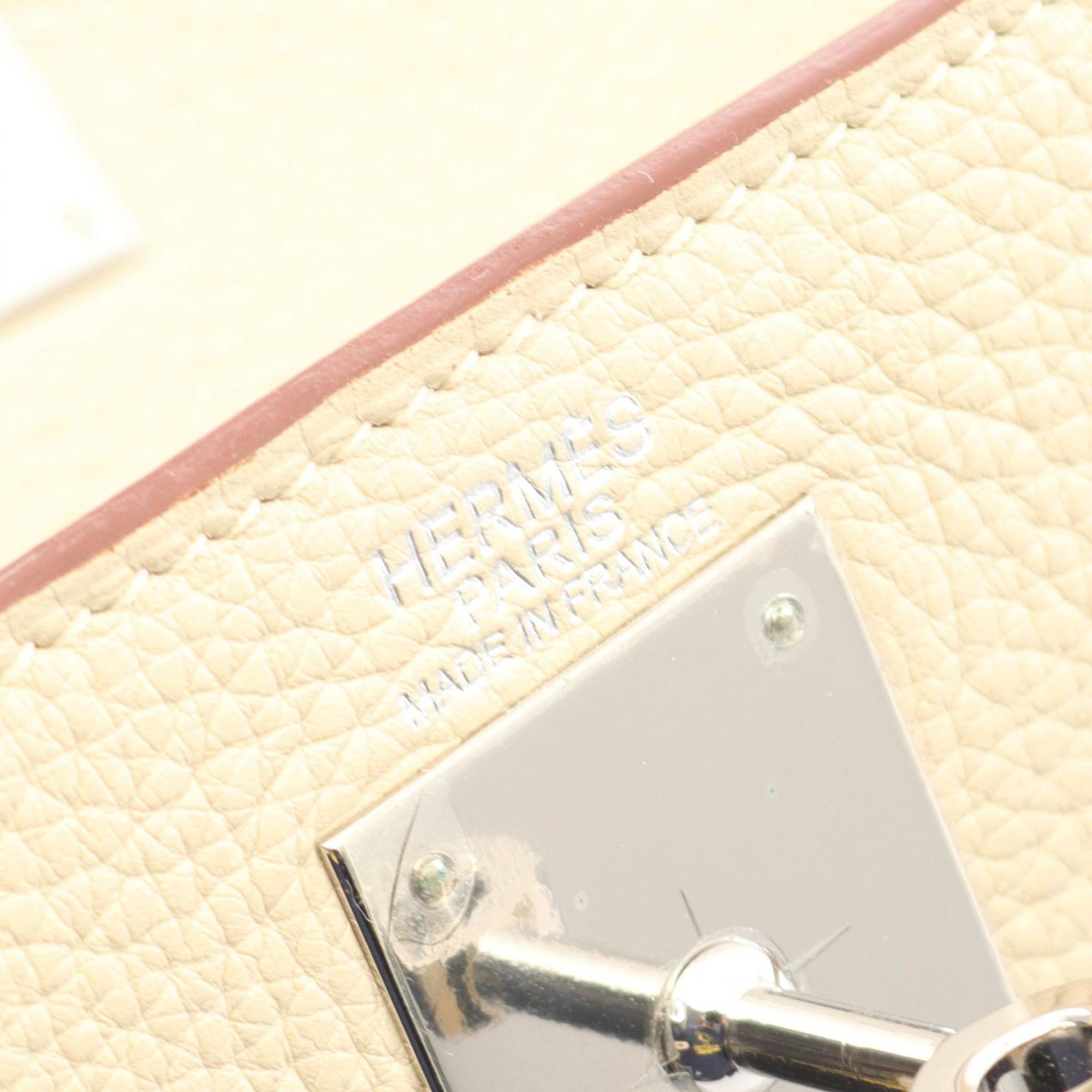 Hermes Beige Parchemin Leather Handbag (Pre-Owned)