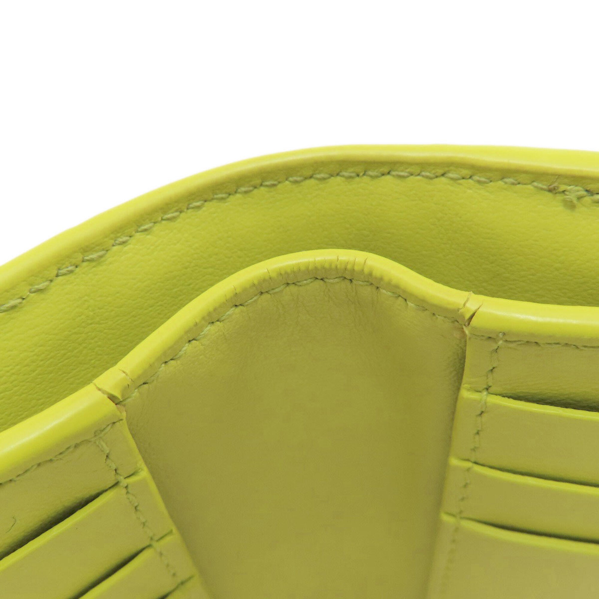 Bottega Veneta Light Green Leather Wallet (Bi-Fold) (Pre-Owned)