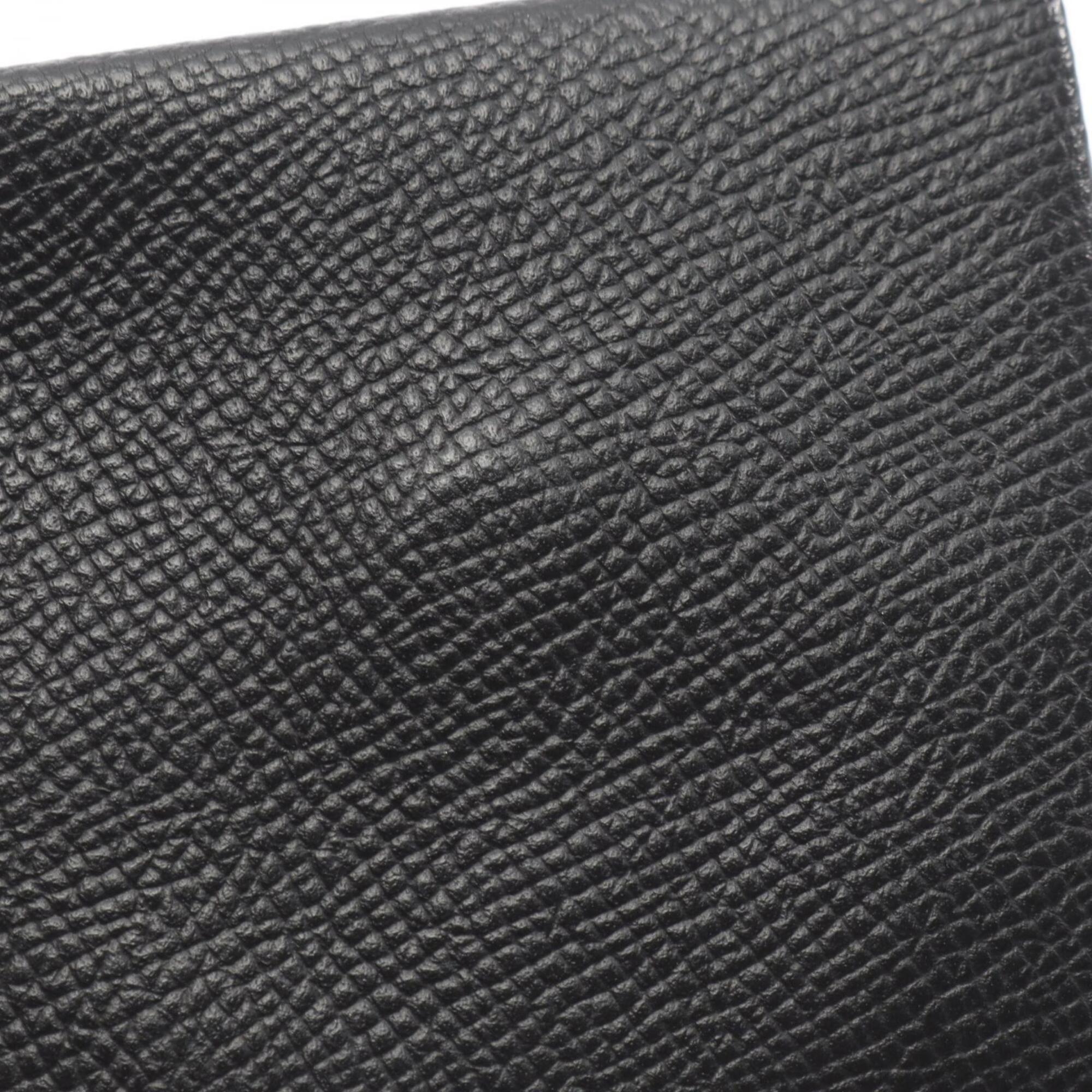 Hermes Black Green Epsom Leather Coin Purse/Coin Case (Pre-Owned)