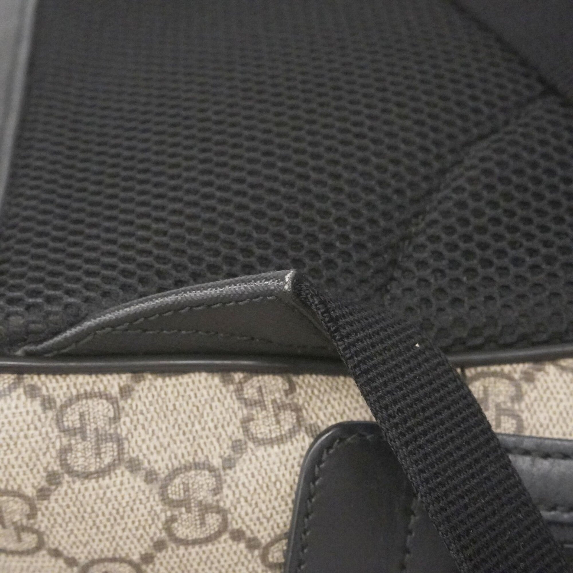 Gucci Black Brown Pvc Backpack (Pre-Owned)
