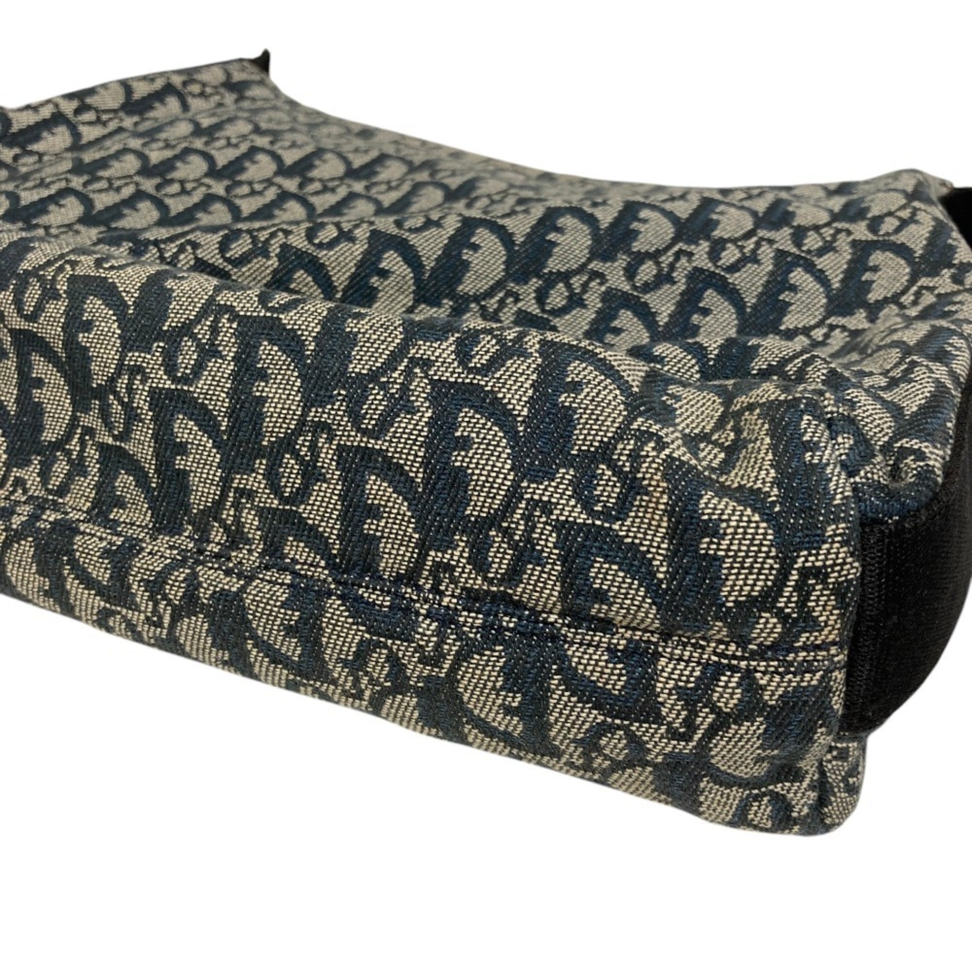 Christian Dior Navy Canvas Shoulder Bag (Pre-Owned)