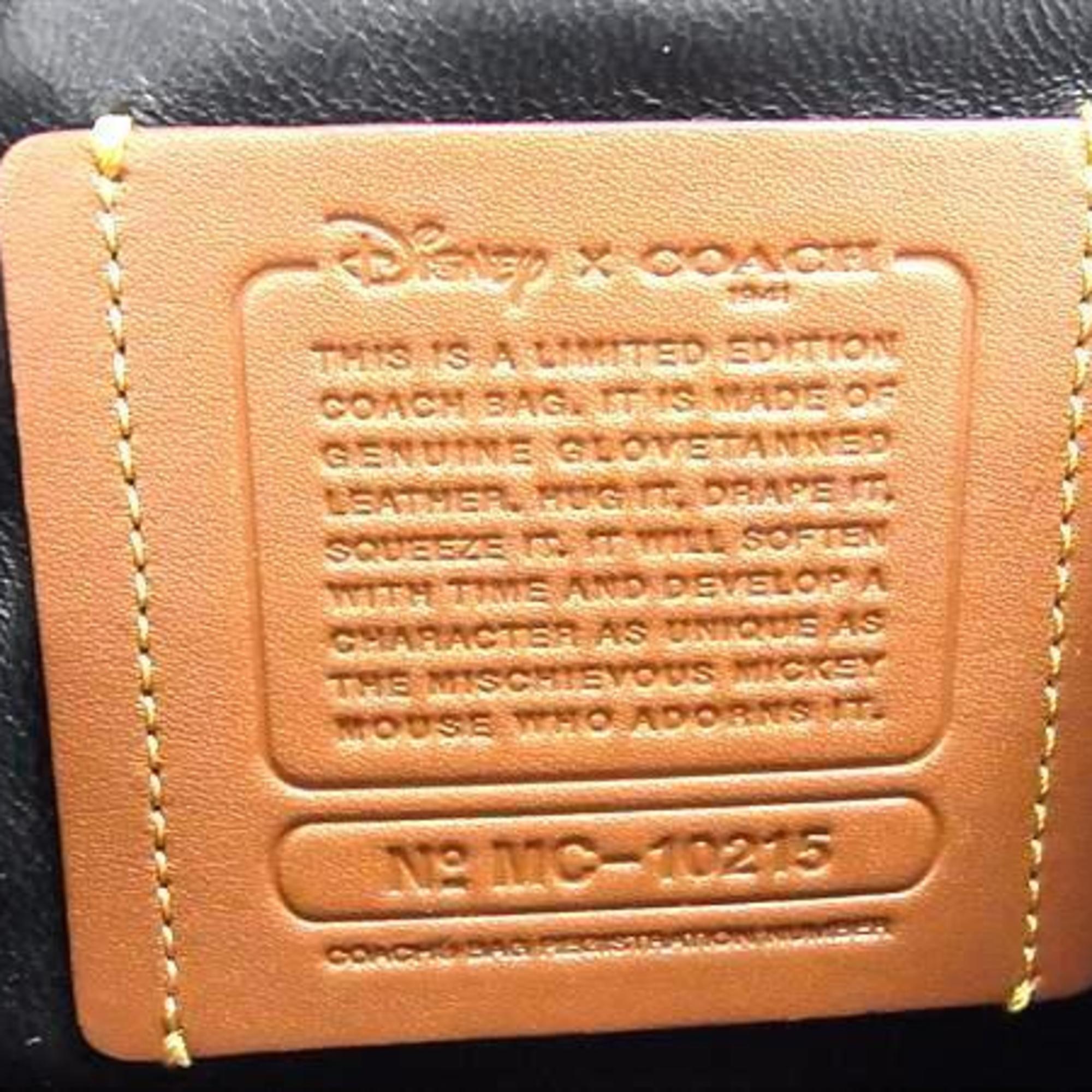 Coach Red Color Leather Handbag Shoulder Bag Tote Bag (Pre-Owned)