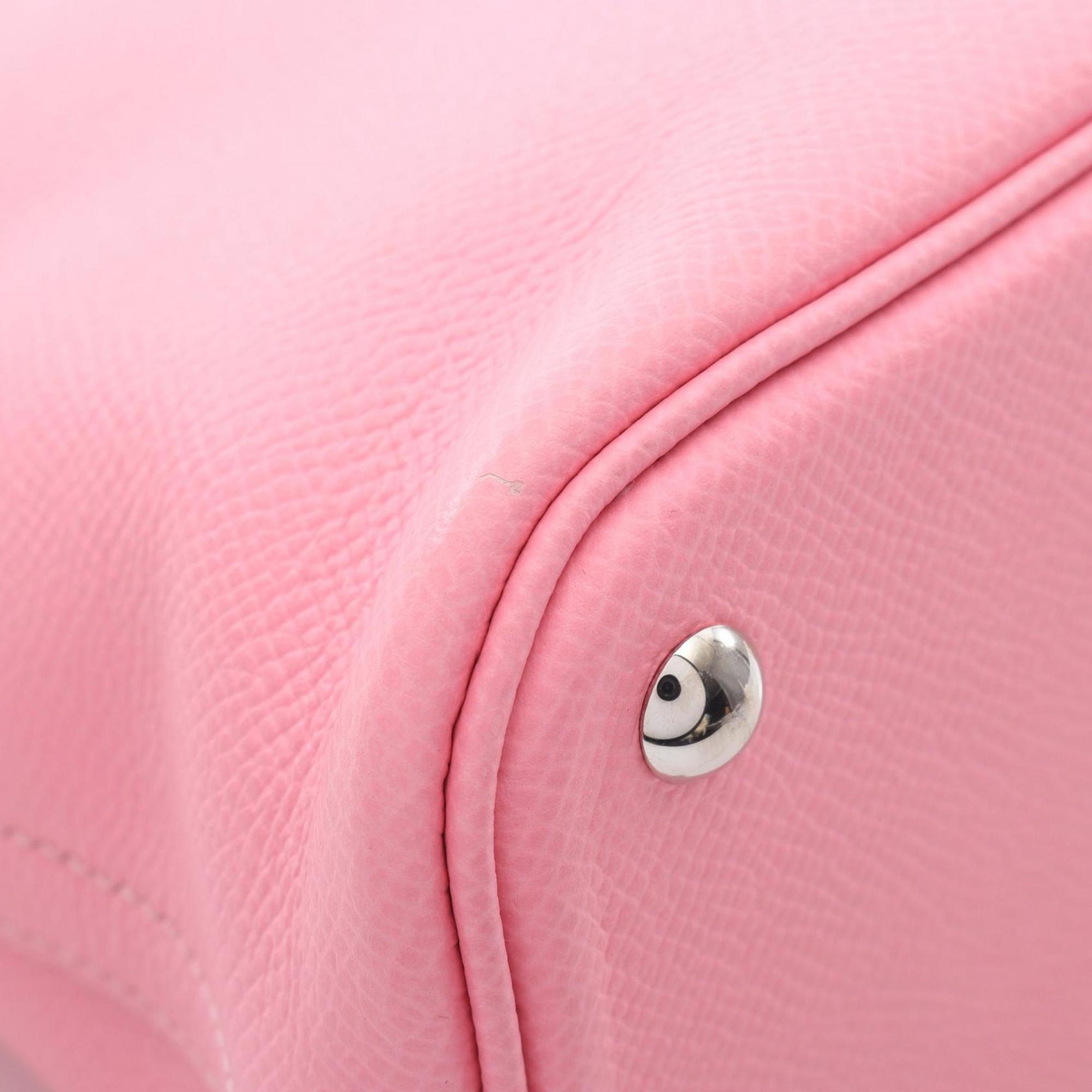 Hermes Pink Ivory Epsom Leather Handbag (Pre-Owned)