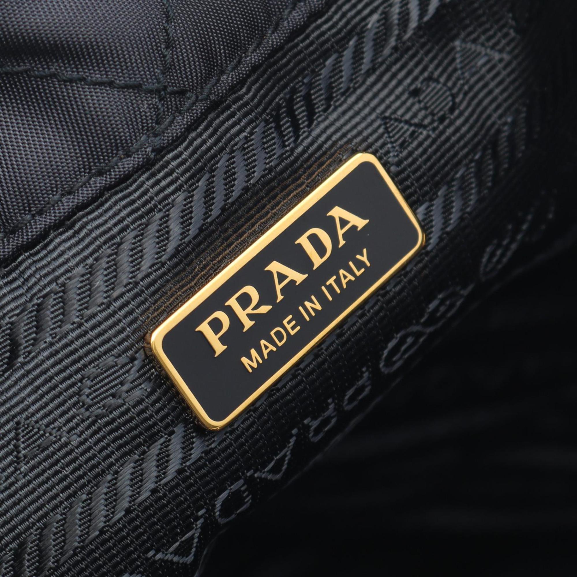Prada Navy Nylon Saffiano Handbag (Pre-Owned)