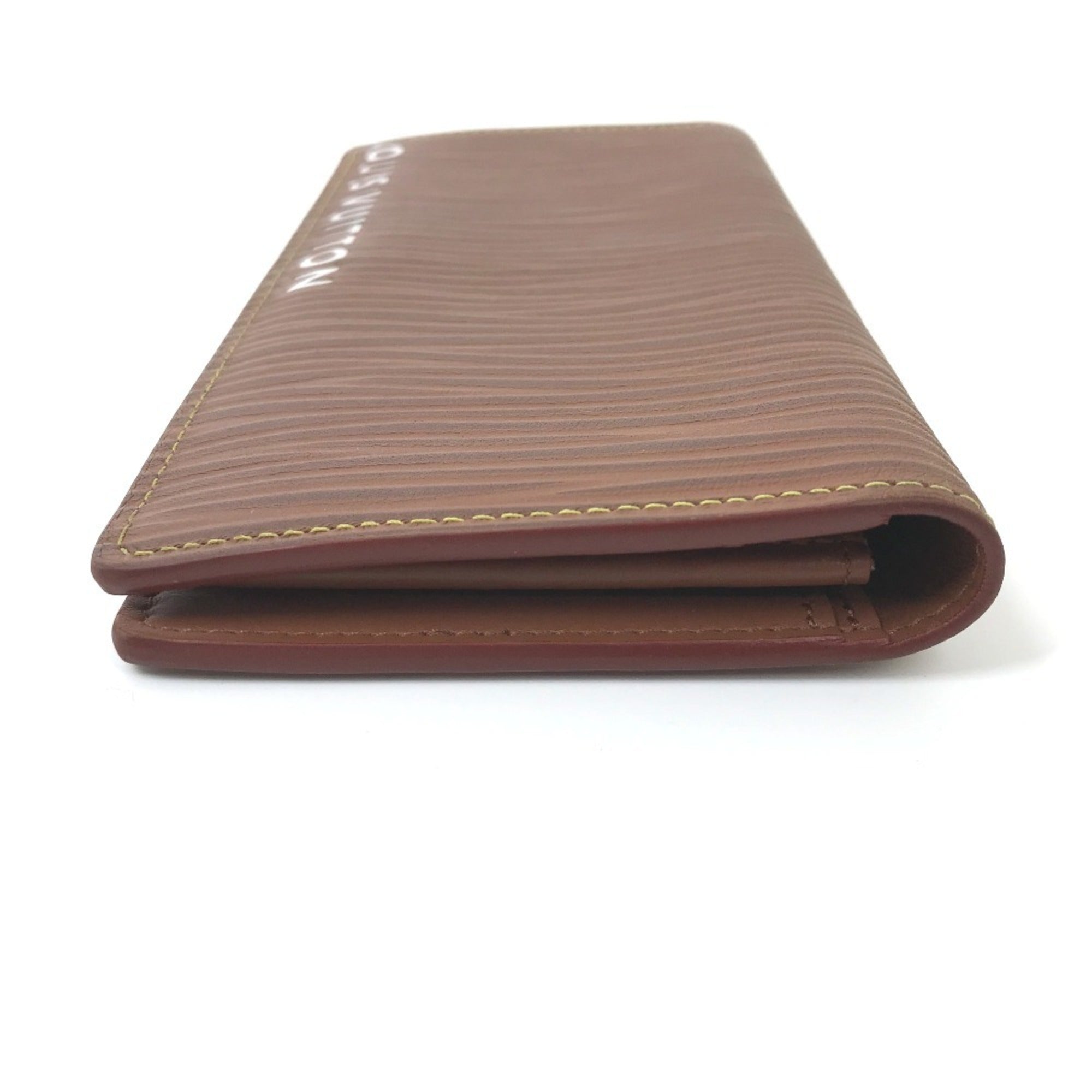 Louis Vuitton Brown Epi Leather Long Wallet (Bi-Fold) (Pre-Owned)