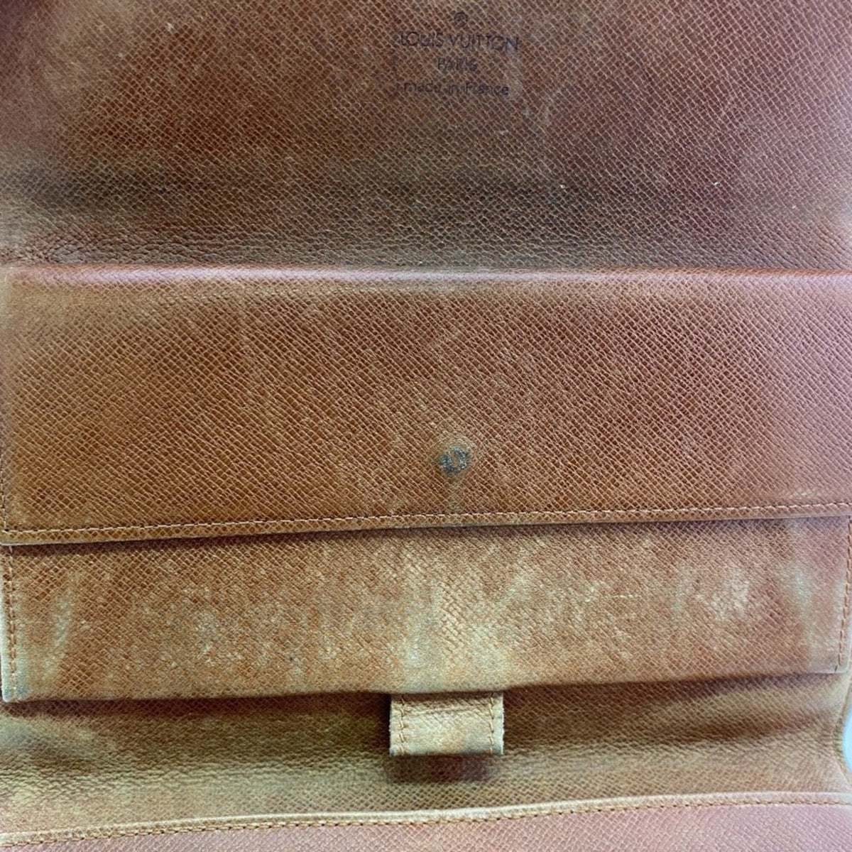 Louis Vuitton Brown Monogram Leather Wallet (Tri-Fold) (Pre-Owned)