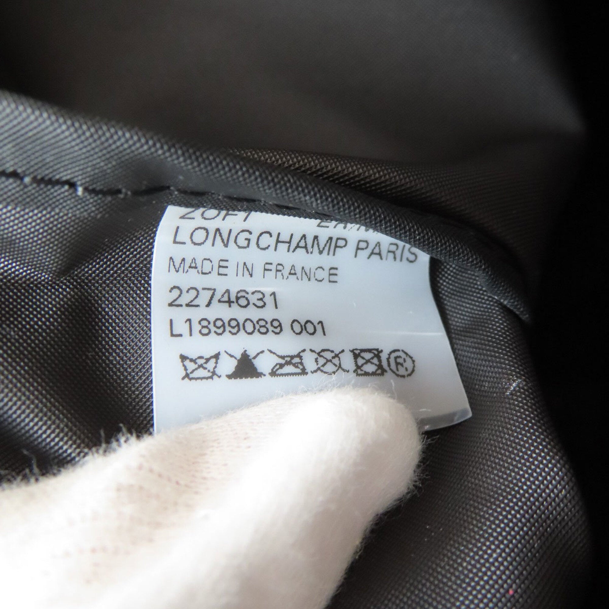 Longchamp Black Nylon Tote Bag (Pre-Owned)