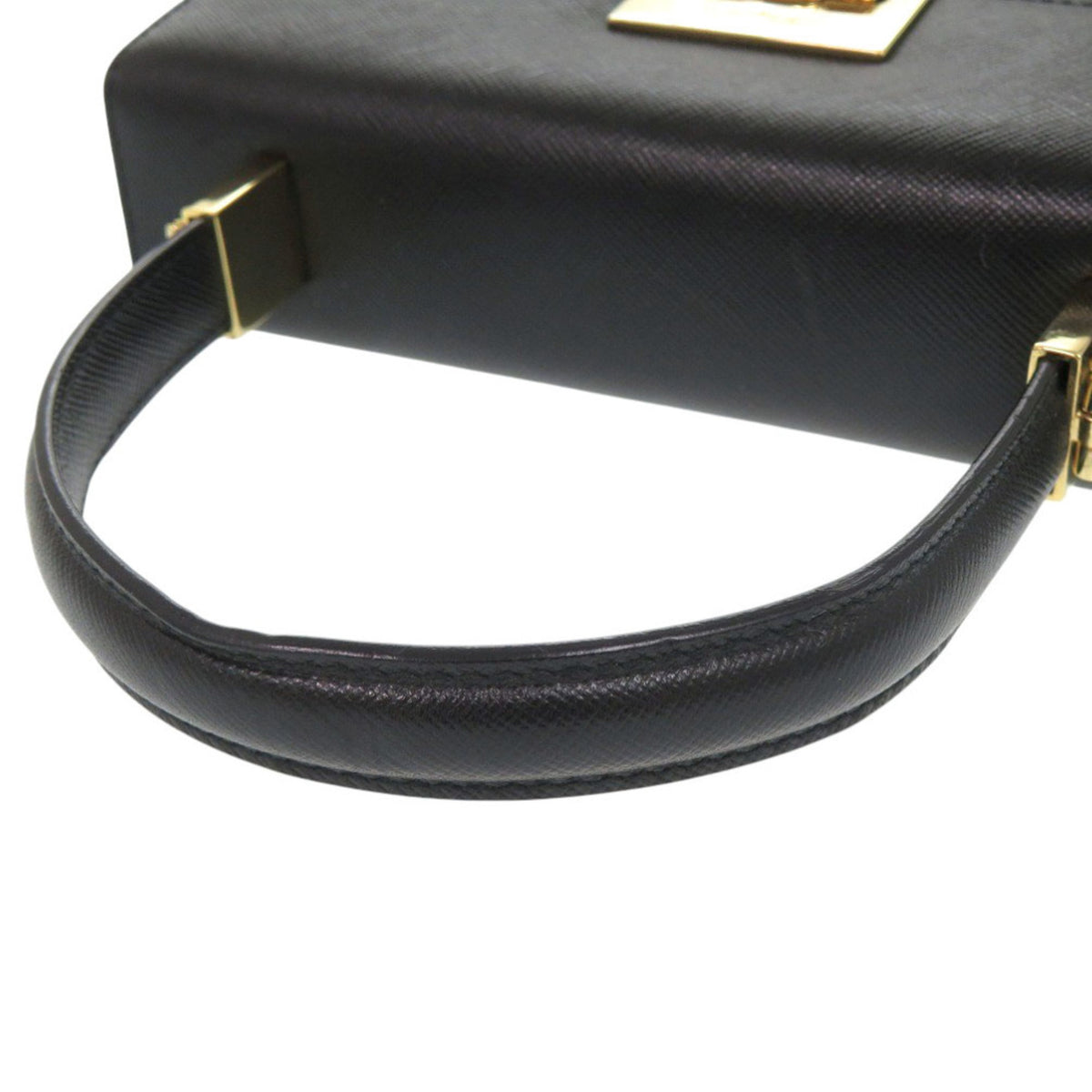 Salvatore Ferragamo Black Leather Handbag (Pre-Owned)