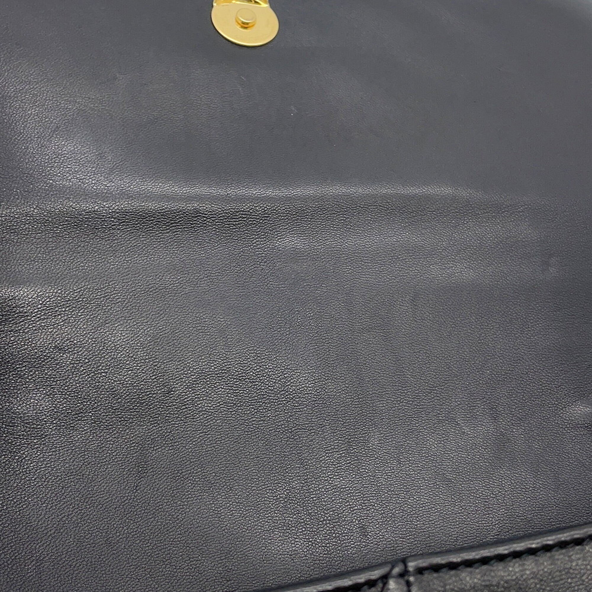 Yves Saint Laurent Black Leather Handbag Shoulder Bag (Pre-Owned)
