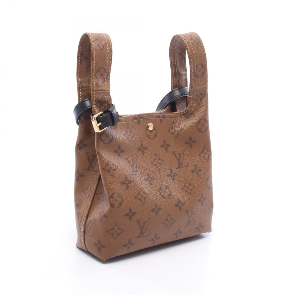 Louis Vuitton Brown Monogram Reverse Coated Canvas Leather Handbag (Pre-Owned)