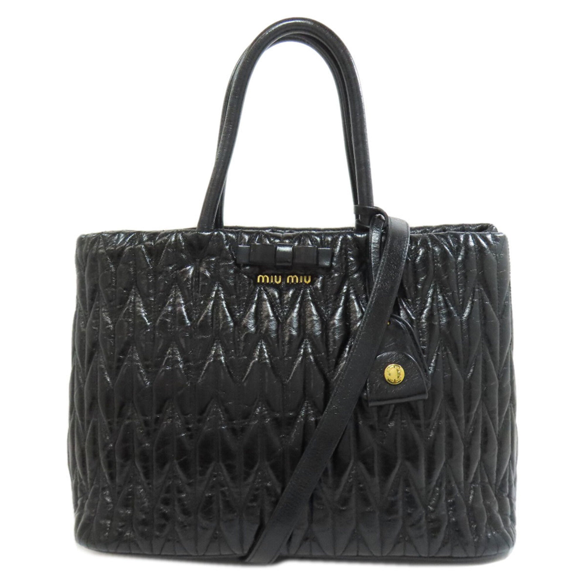 Miu Miu Black Leather Handbag (Pre-Owned)