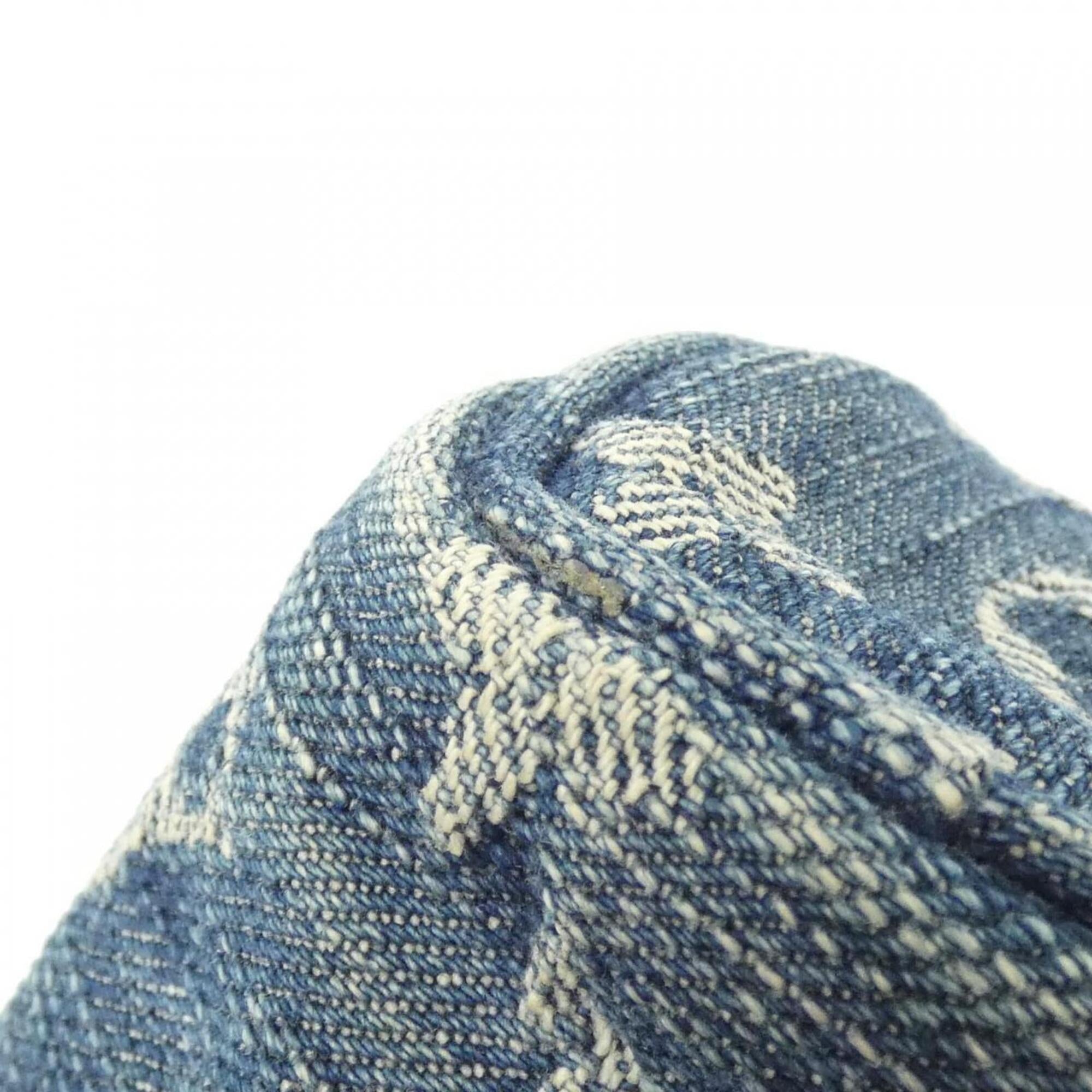 Louis Vuitton Blue Denim Handbag Pochette Pouch (Pre-Owned)