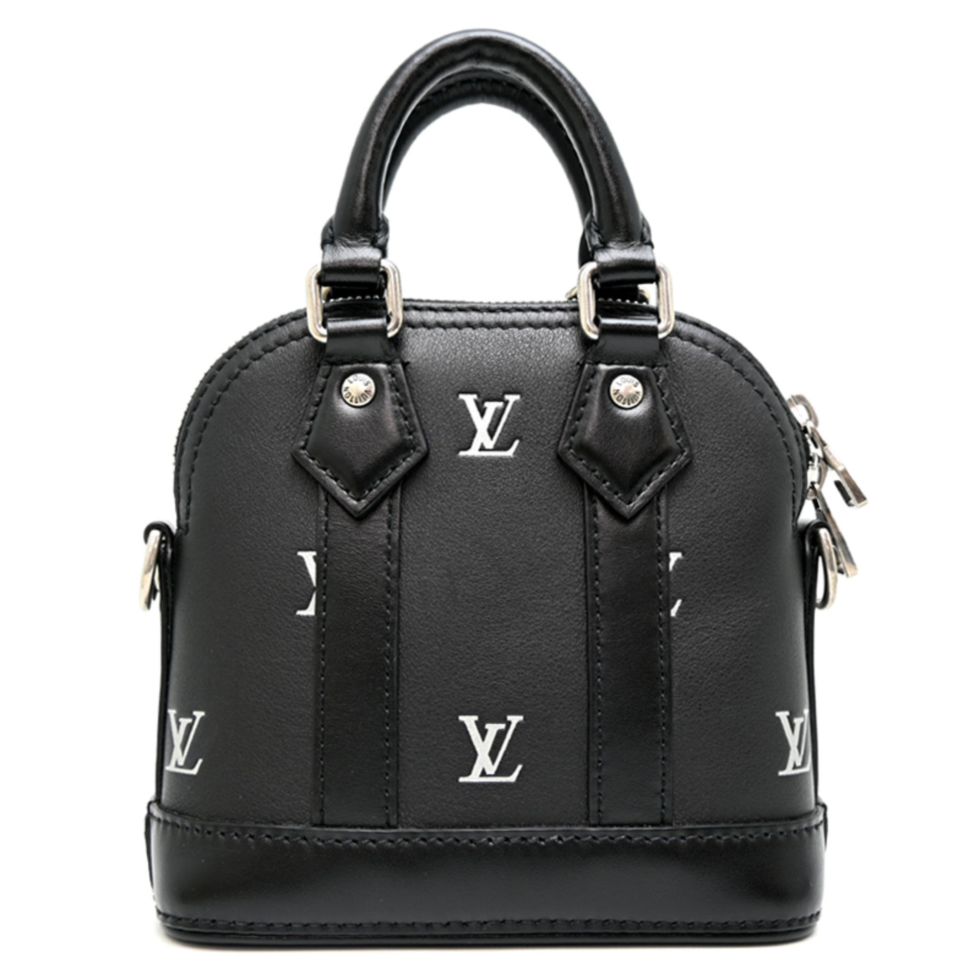Louis Vuitton Black Leather Shoulder Bag (Pre-Owned)