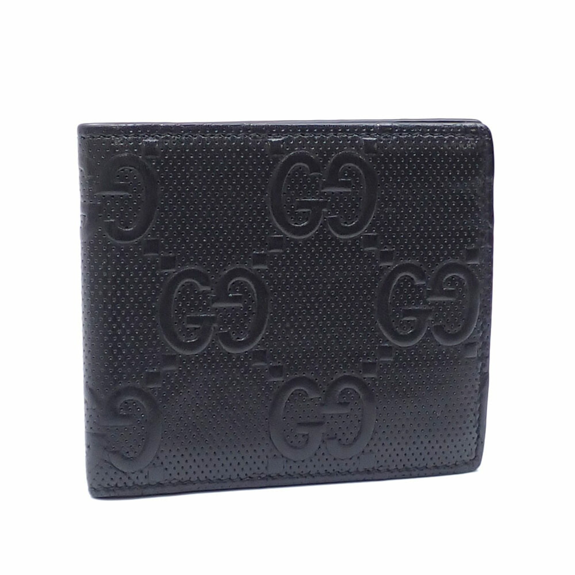 Gucci Black Leather Wallet (Bi-Fold) (Pre-Owned)