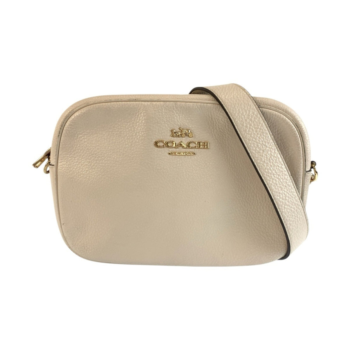 Coach Cream White Leather Shoulder Bag (Pre-Owned)