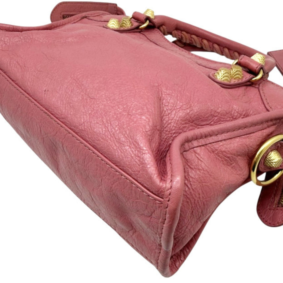 Balenciaga Pink Leather Handbag Shoulder Bag (Pre-Owned)
