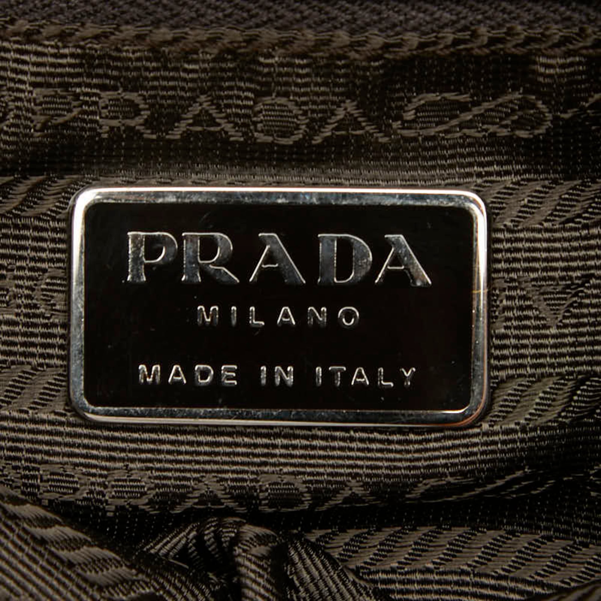 Prada Brown Wool Shoulder Bag (Pre-Owned)