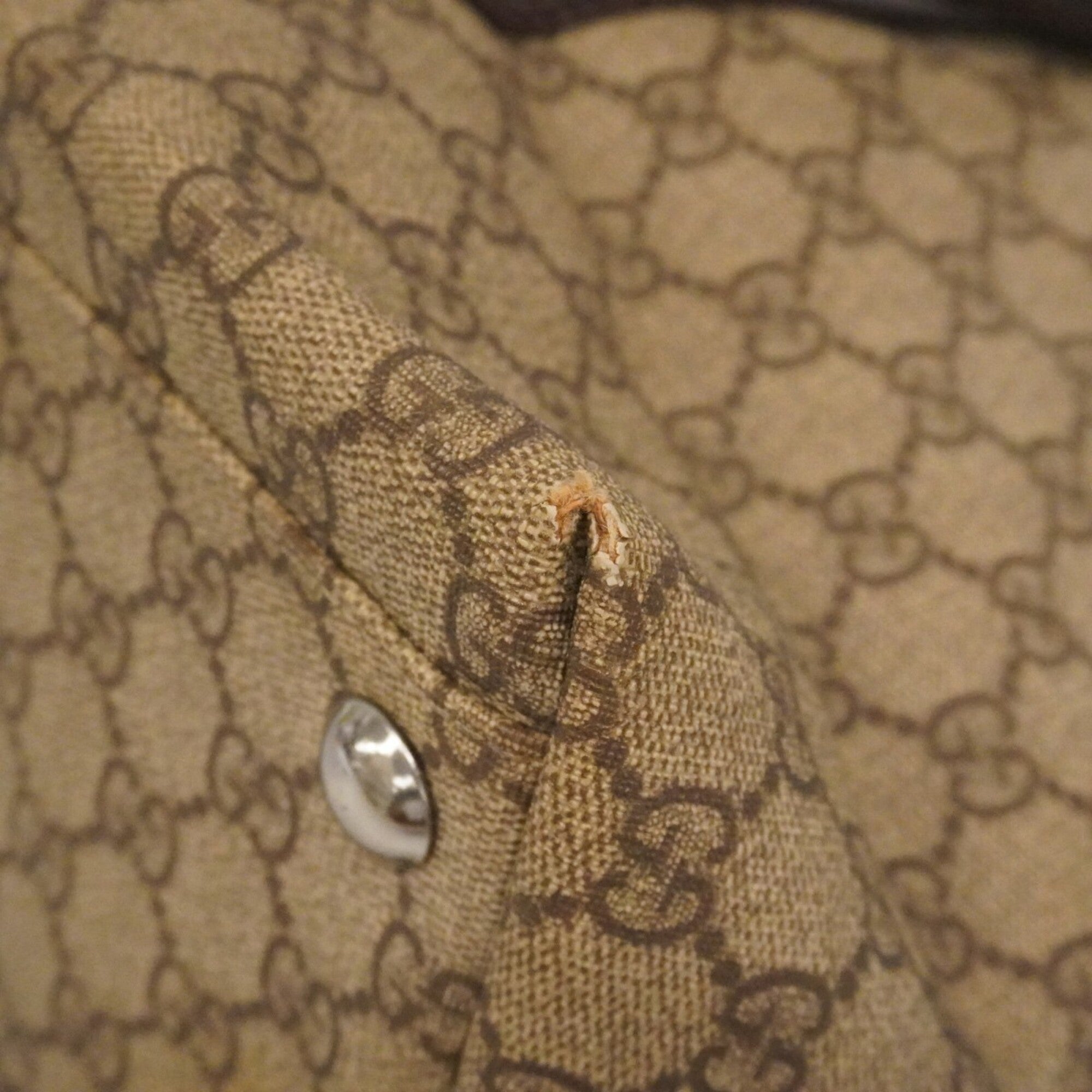 Gucci Brown Pvc Tote Bag (Pre-Owned)