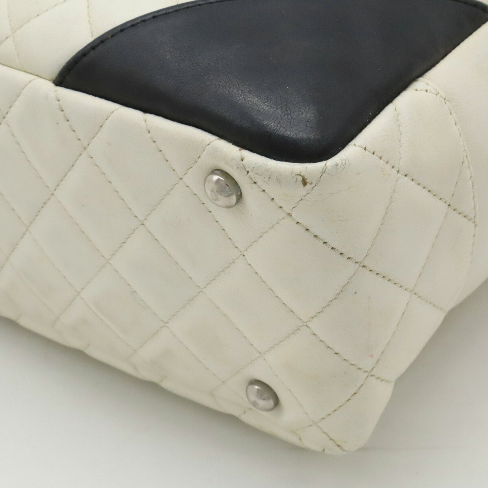 Chanel Ligne Cambon Black White Shoulder Bag (Pre-Owned)