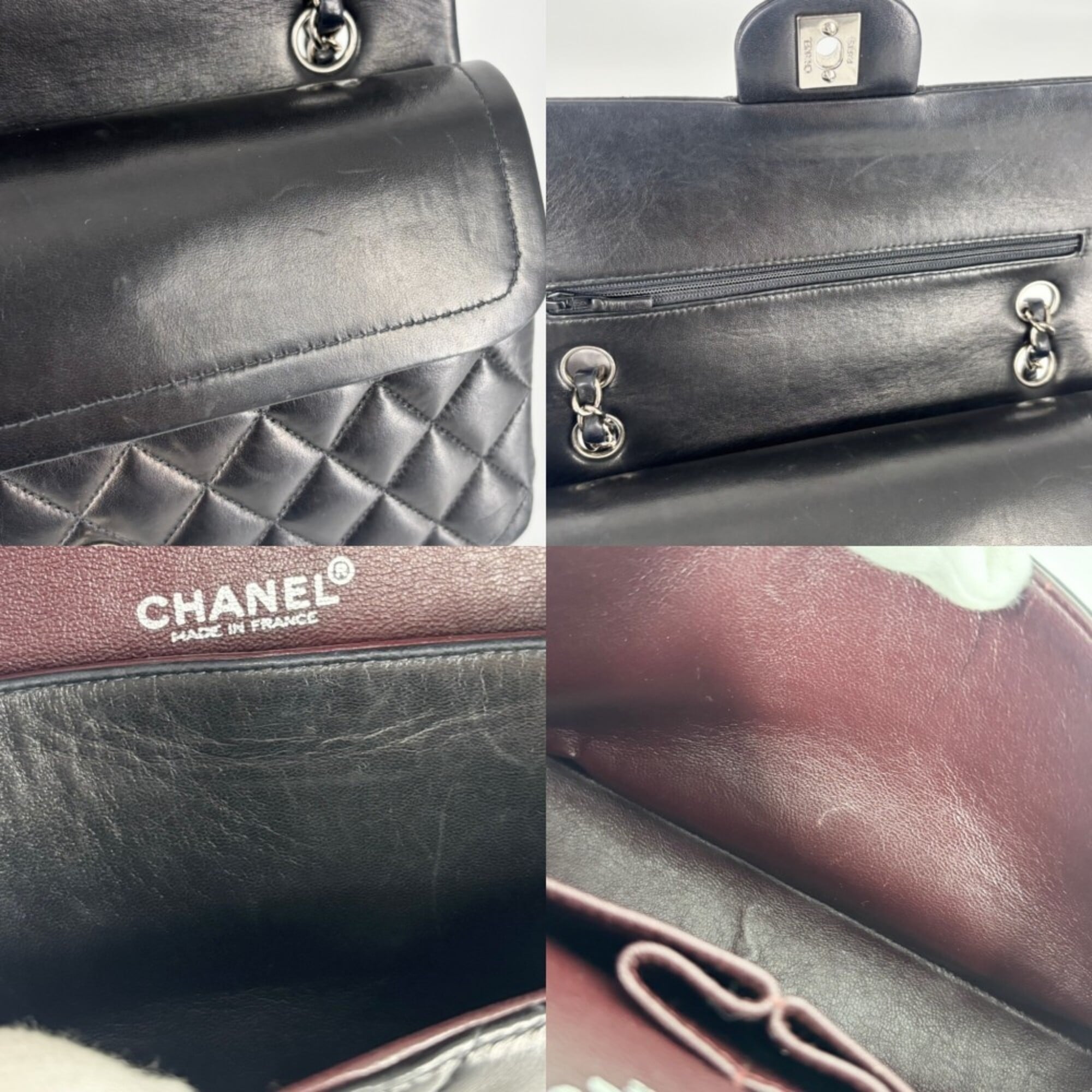 Chanel Navy Leather Shoulder Bag (Pre-Owned)