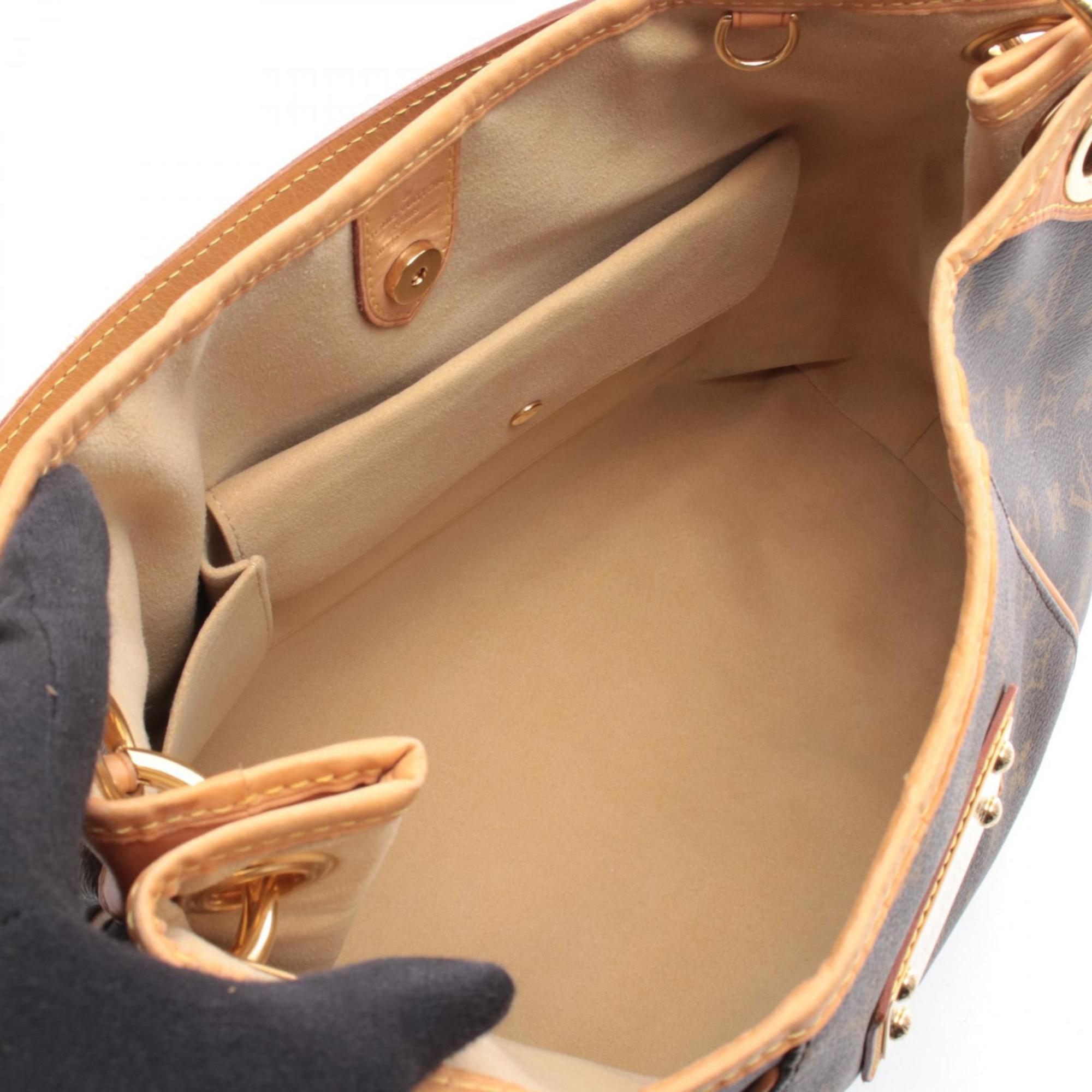 Louis Vuitton Brown Coated Canvas Pvc Monogram Leather Handbag Shoulder Bag (Pre-Owned)