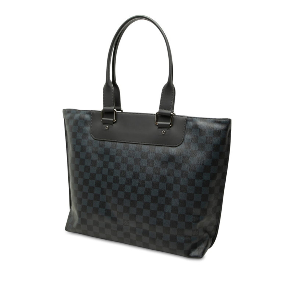 Louis Vuitton Navy Black Pvc Tote Bag (Pre-Owned)
