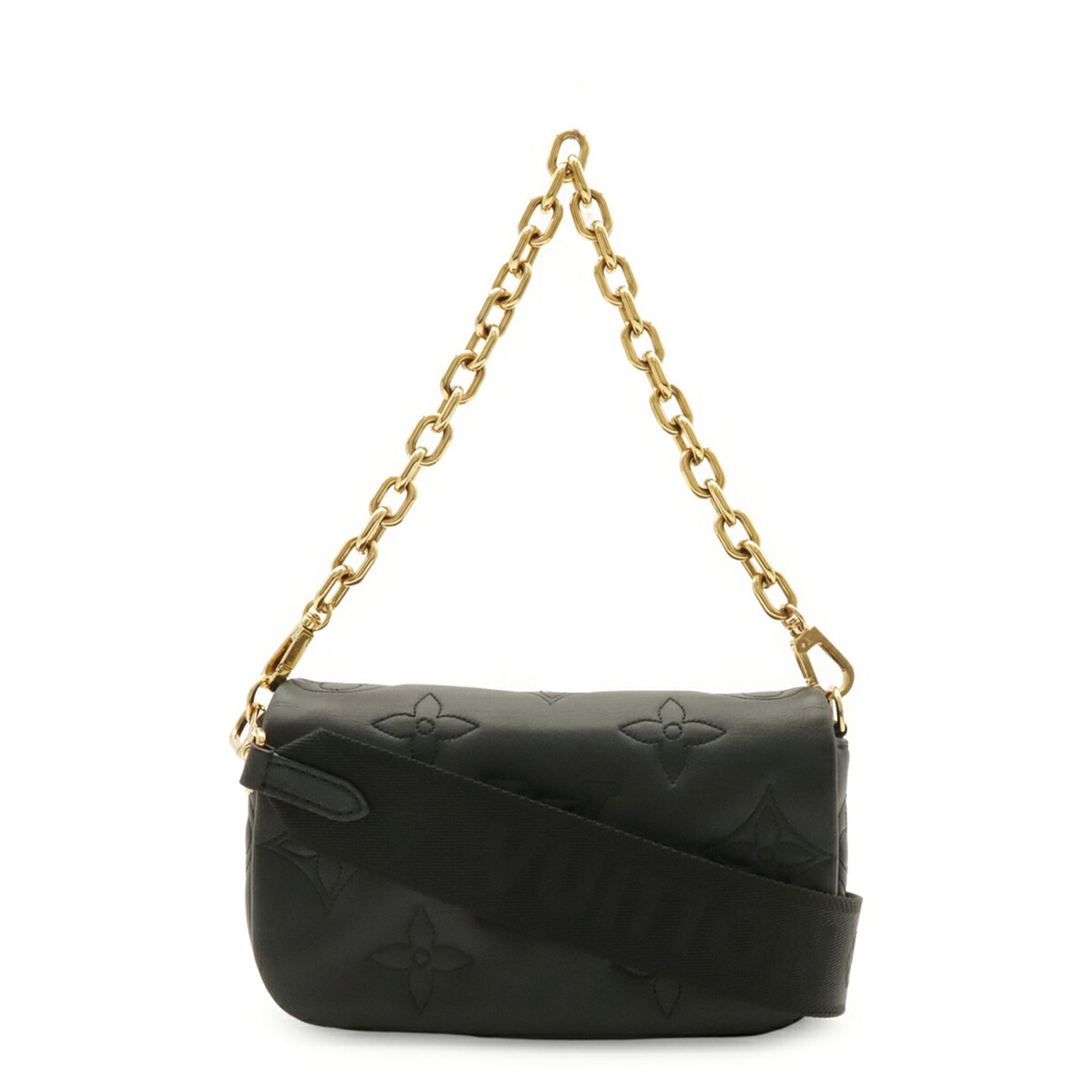 Louis Vuitton Noir Clutch Bag Shoulder Bag (Pre-Owned)