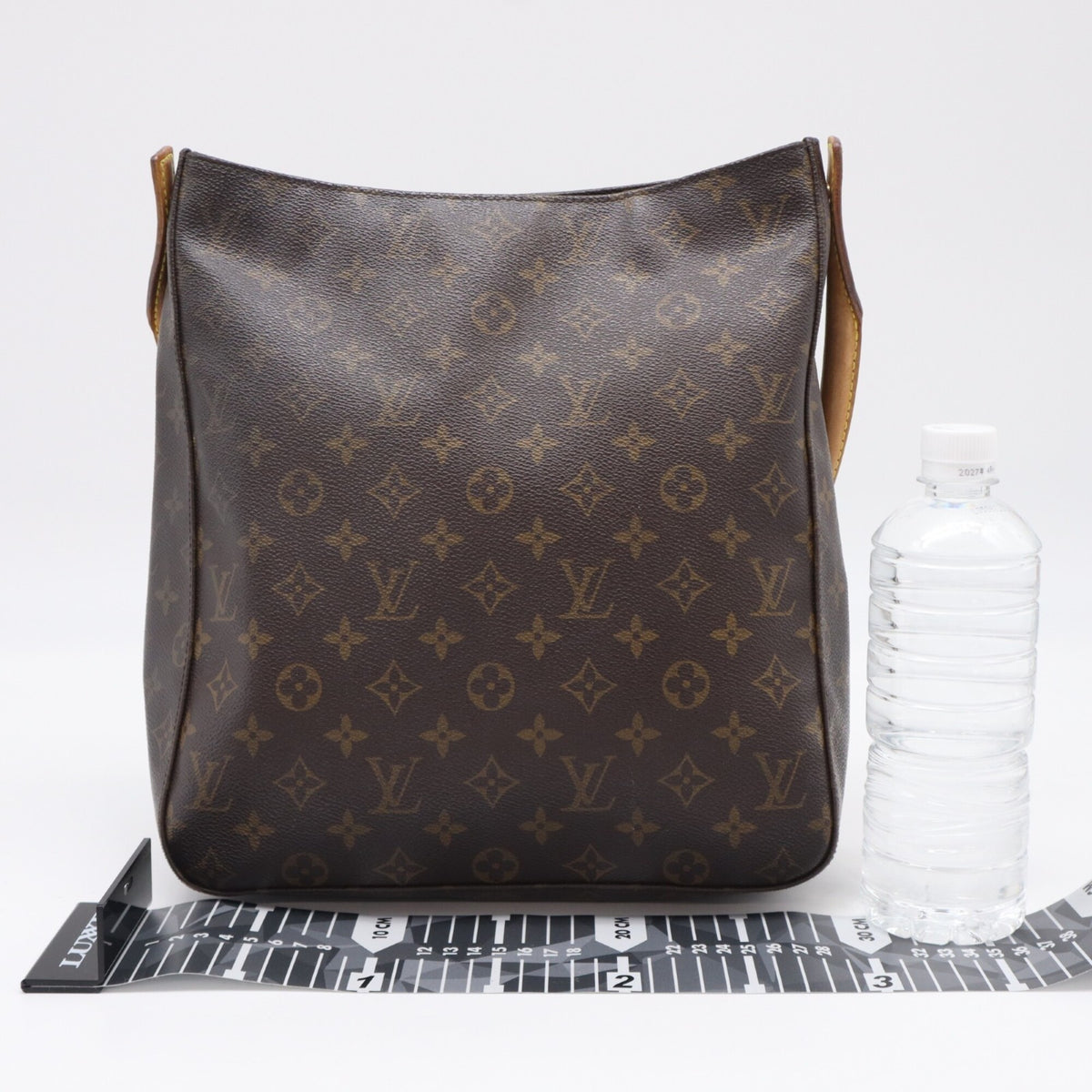 Louis Vuitton Beige Brown Galle Monogram Coated Canvas Leather Handbag (Pre-Owned)