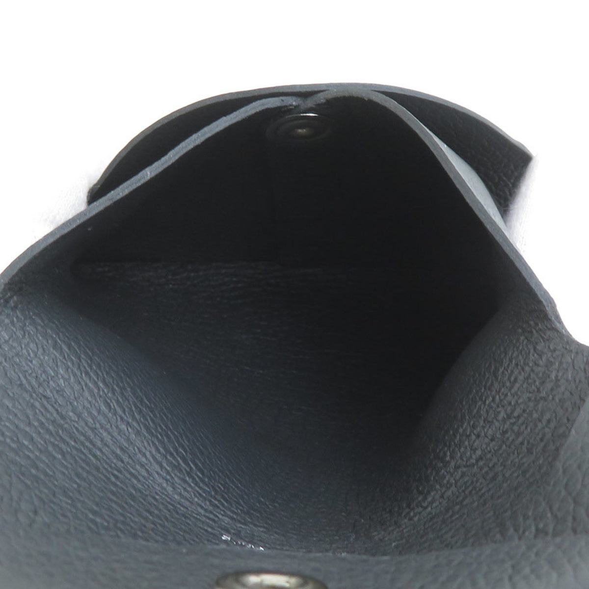 Hermes Black Evercalf Leather Coin Purse/Coin Case (Pre-Owned)