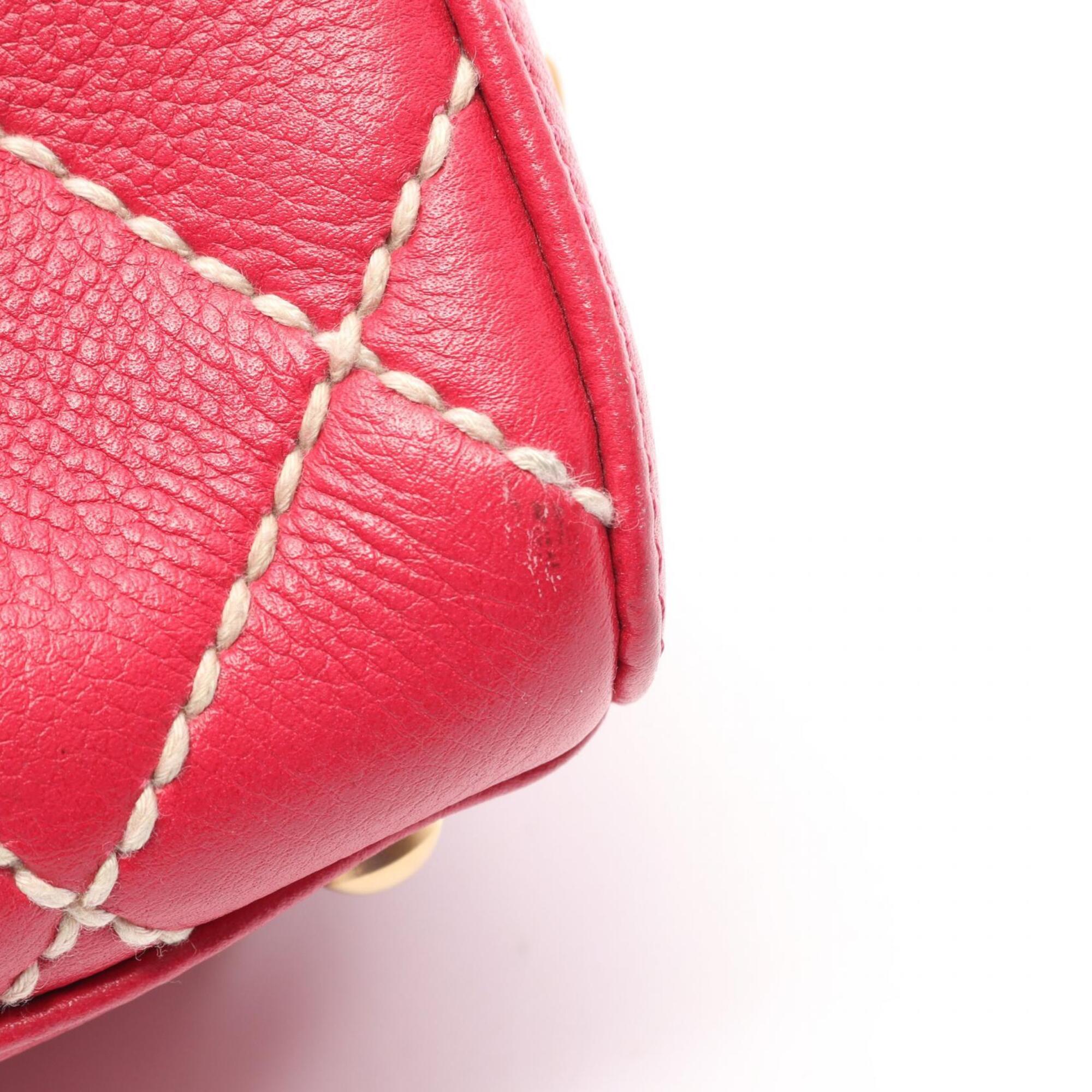 Chanel Pink Leather Handbag (Pre-Owned)