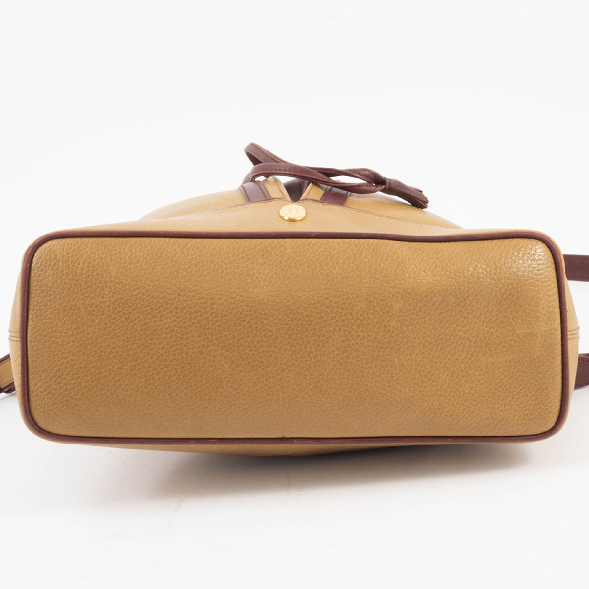 Cartier Must Bordeaux Mustard Leather Shoulder Bag (Pre-Owned)